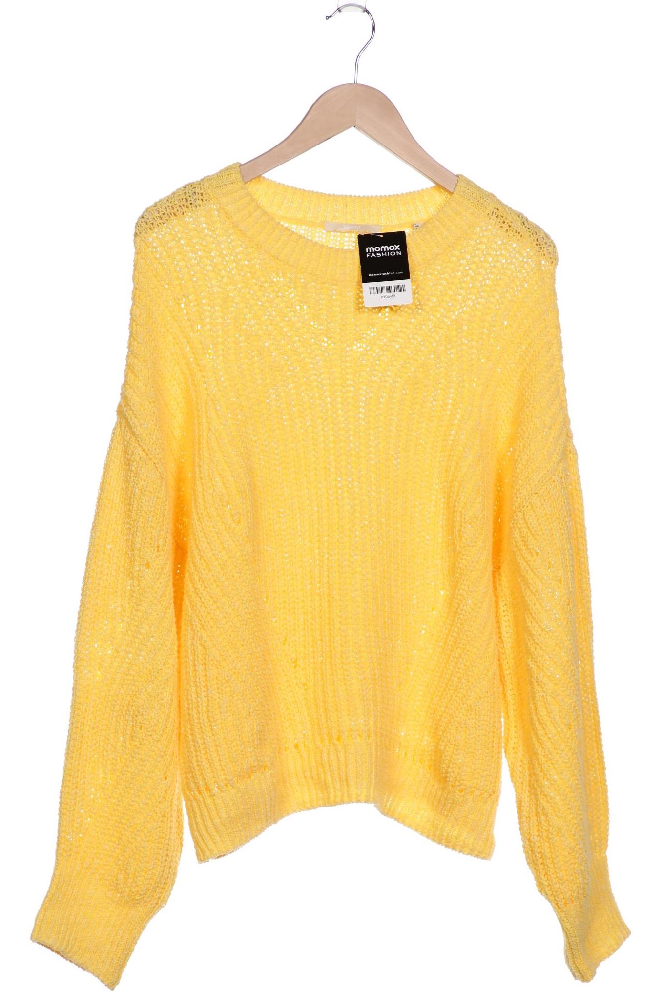 

edc by Esprit Damen Pullover, gelb, Gr. 38