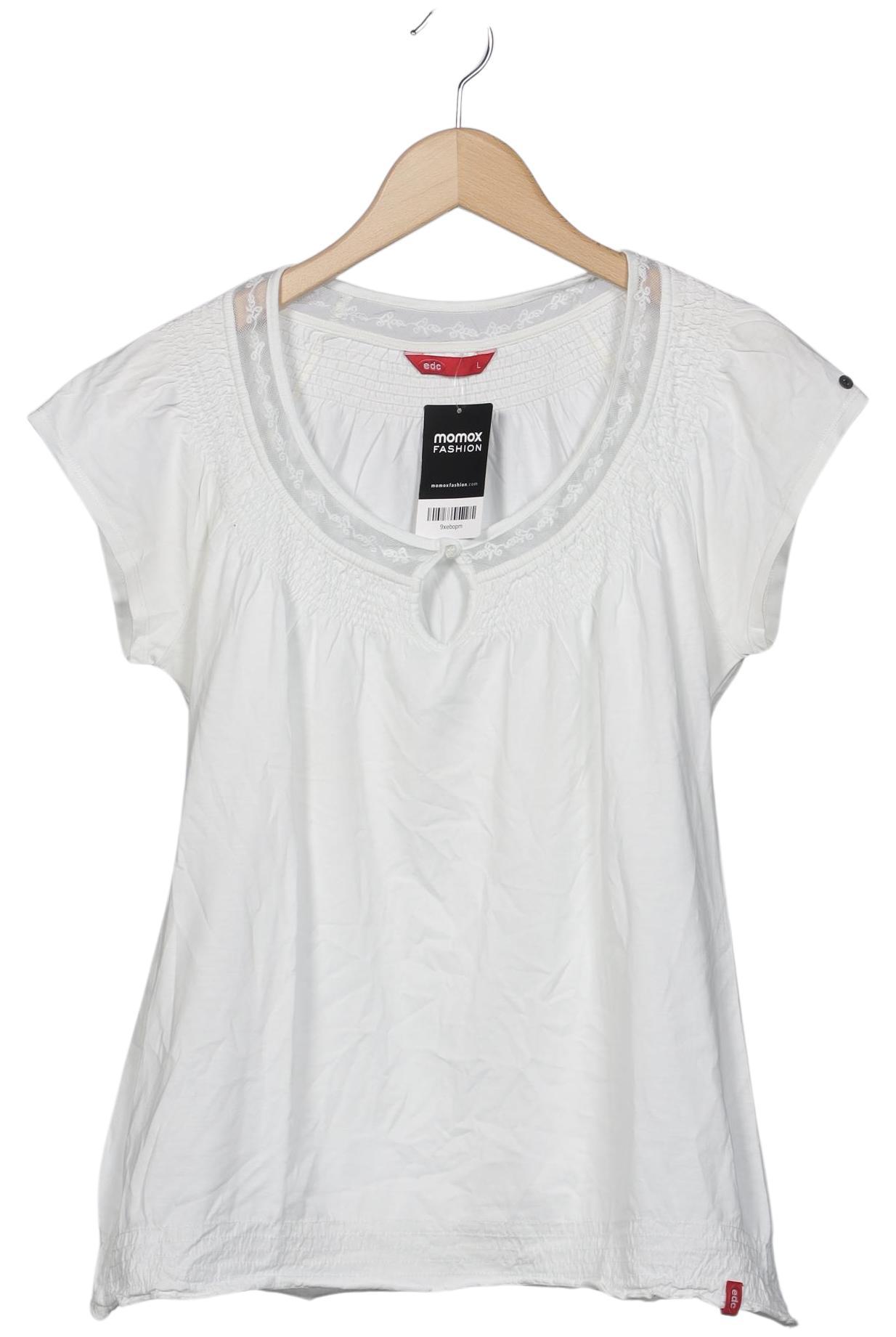 

edc by Esprit Damen T-Shirt, weiß, Gr. 42