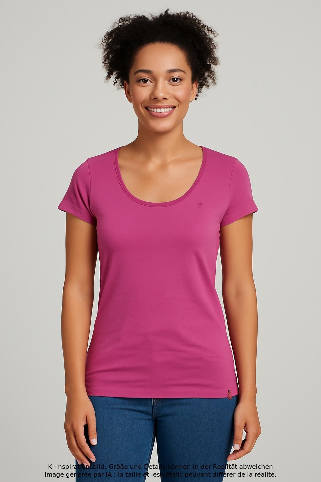 

edc by Esprit Damen T-Shirt, pink, Gr. 38