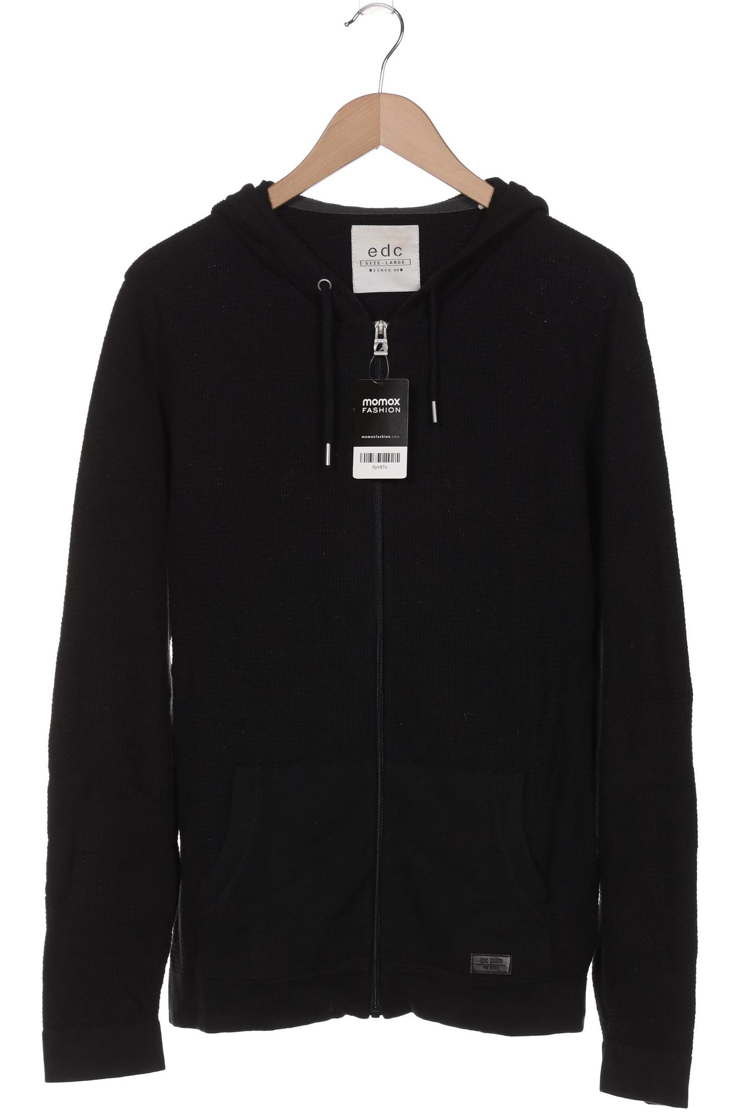 

edc by Esprit Herren Strickjacke, schwarz, Gr. 52