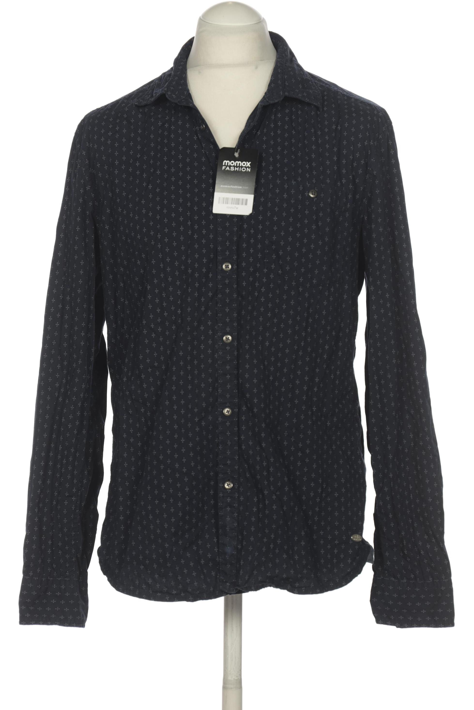 

edc by Esprit Herren Hemd, marineblau, Gr. 52