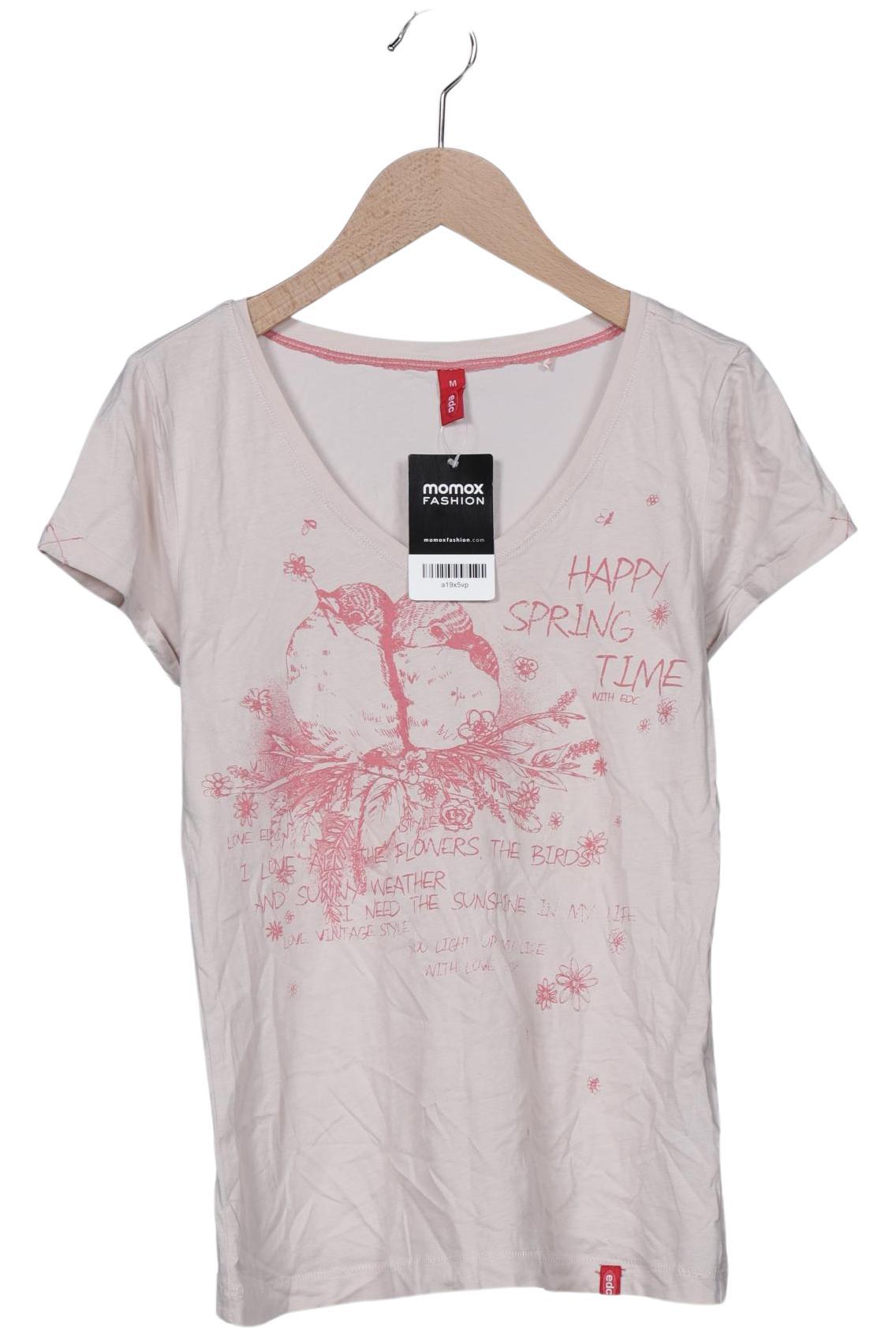 

edc by Esprit Damen T-Shirt, beige, Gr. 38