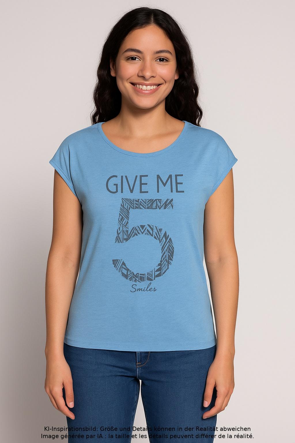 

edc by Esprit Damen T-Shirt, hellblau, Gr. 36