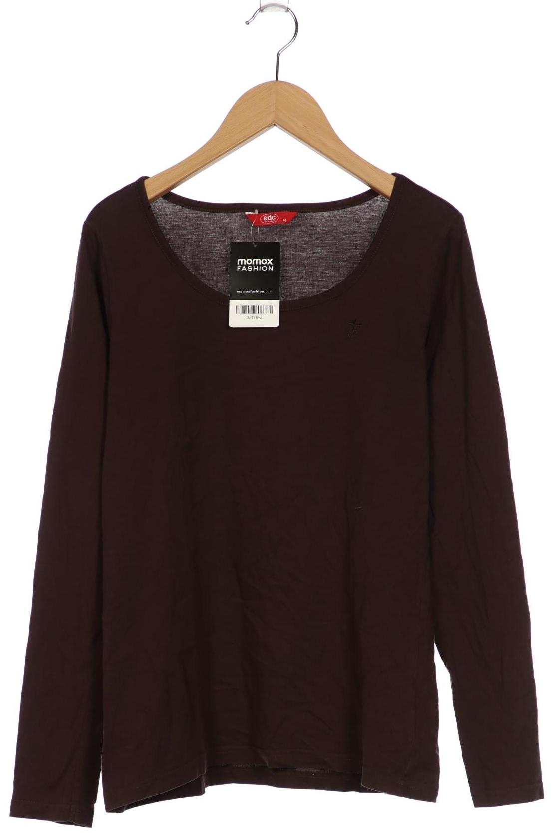 

edc by Esprit Damen Langarmshirt, braun, Gr. 38