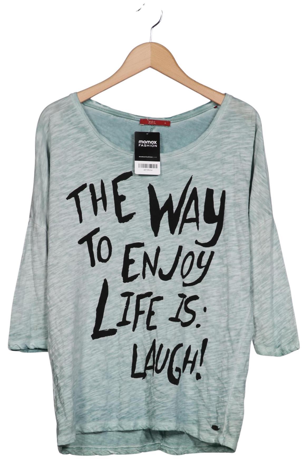 

edc by Esprit Damen Langarmshirt, hellblau, Gr. 38