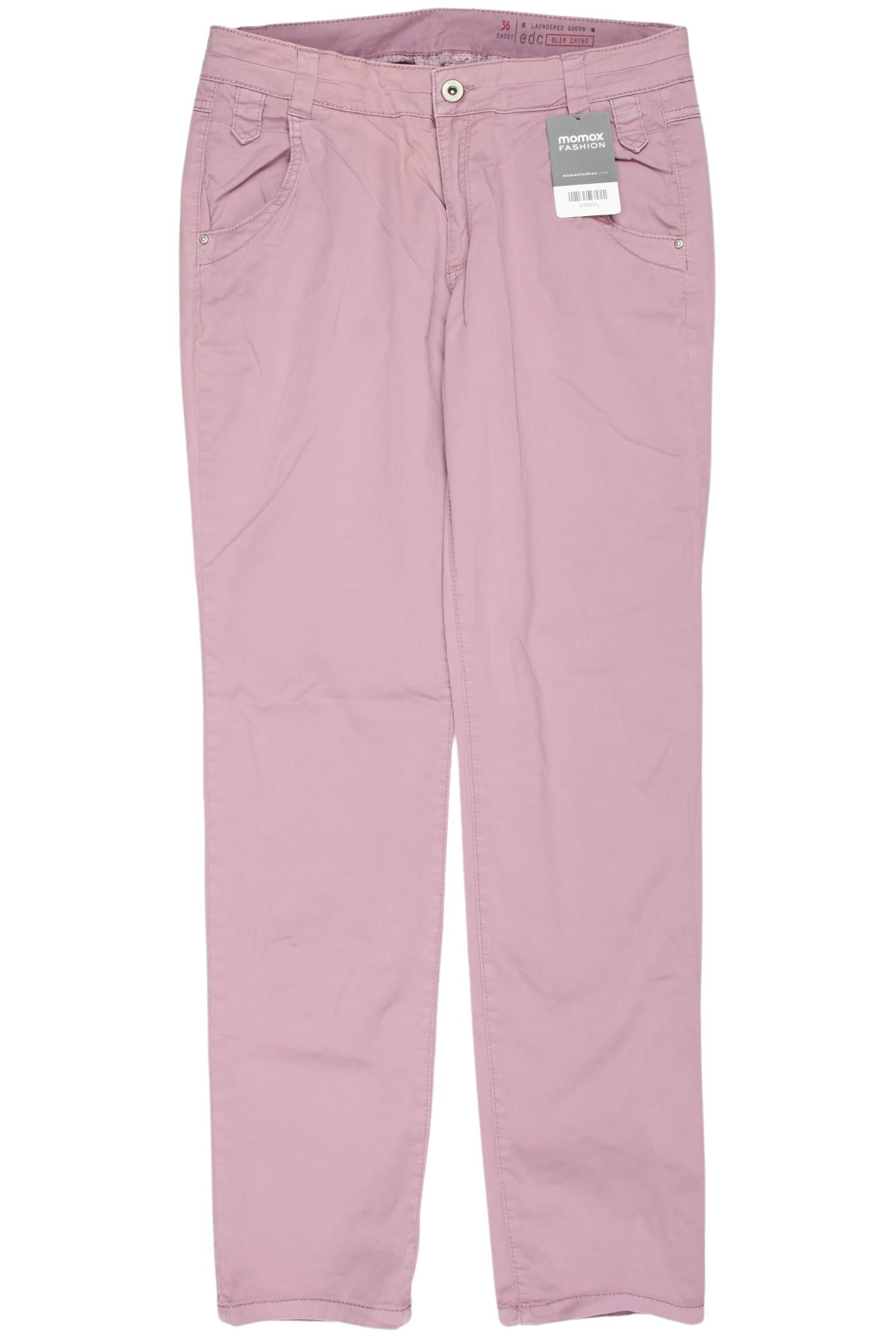 

edc by Esprit Damen Stoffhose, pink, Gr. 36
