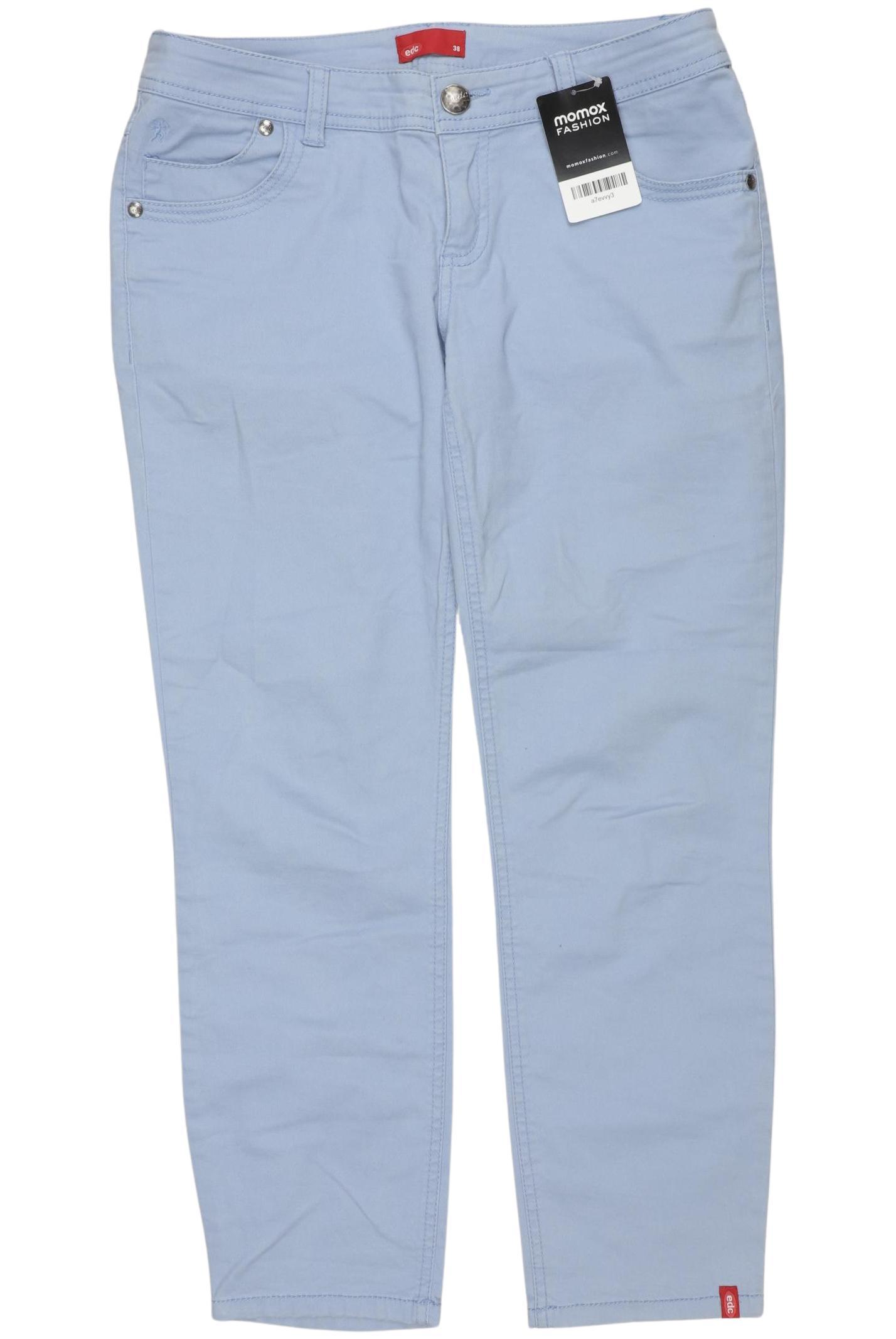 

edc by Esprit Damen Stoffhose, hellblau, Gr. 38