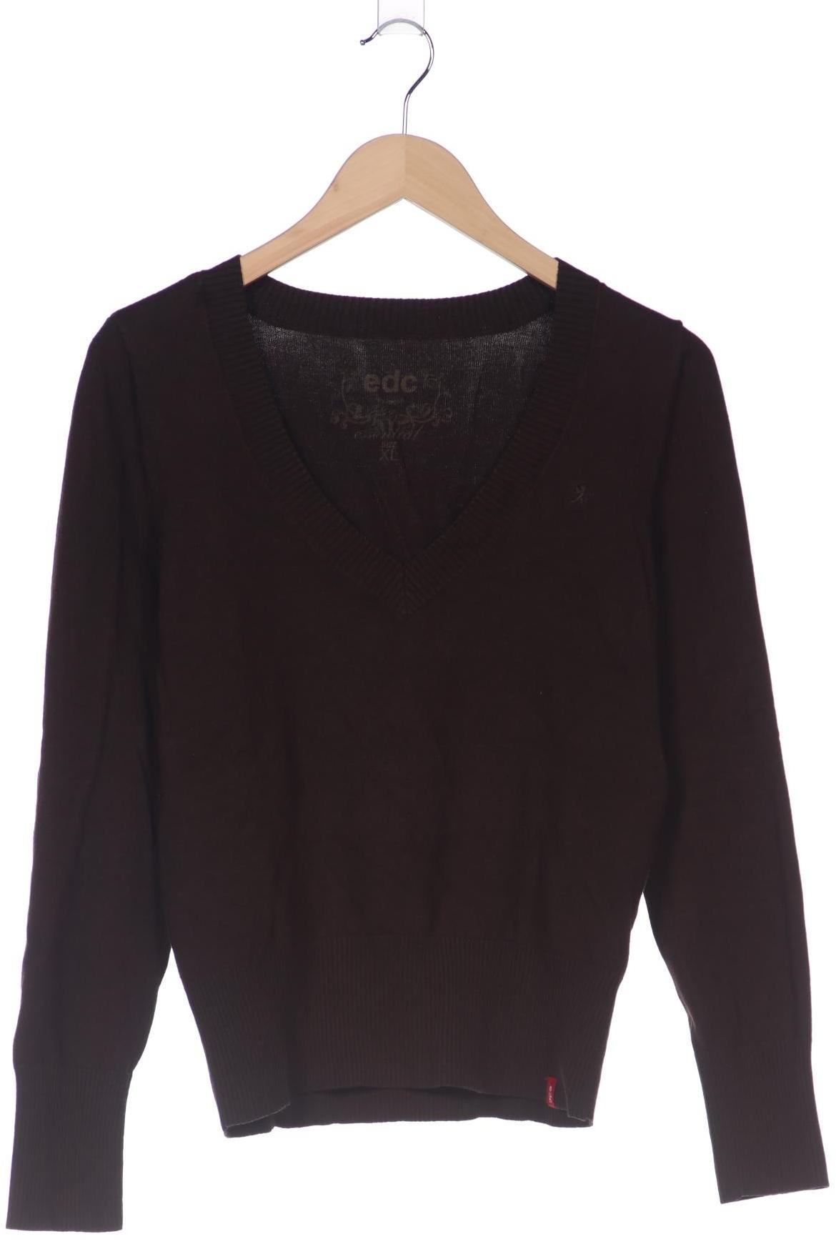 

edc by Esprit Damen Pullover, braun, Gr. 44