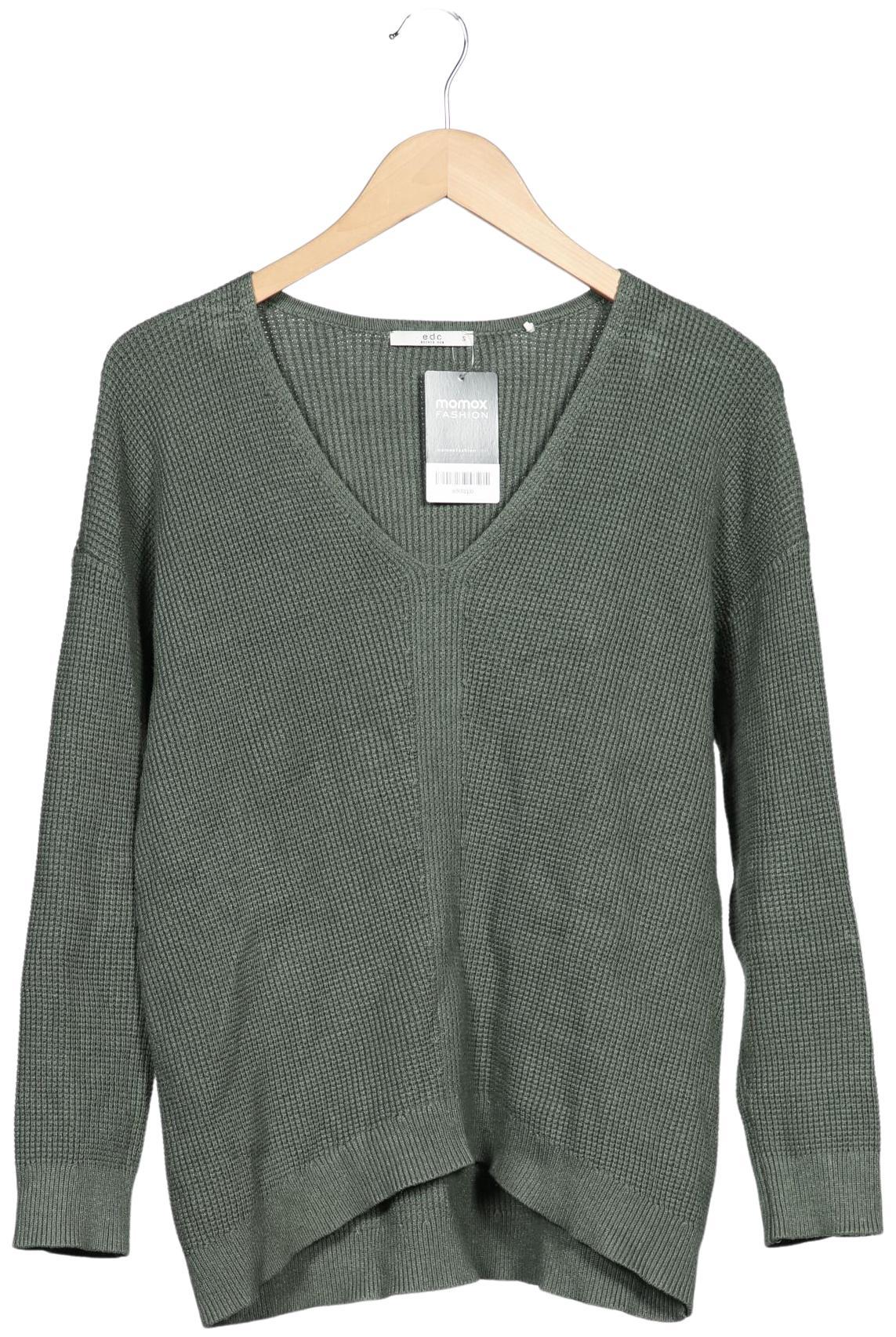 

edc by Esprit Damen Pullover, grün, Gr. 36