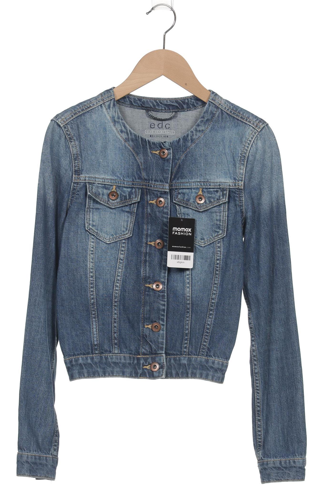 

edc by Esprit Damen Jacke, blau, Gr. 34