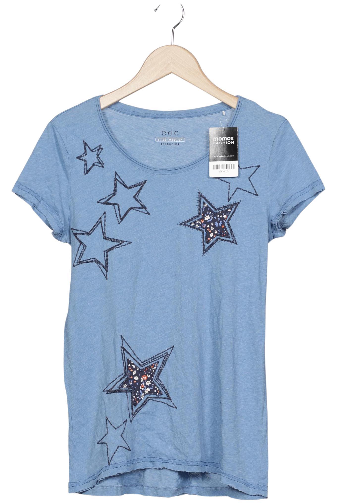 

edc by Esprit Damen T-Shirt, hellblau, Gr. 38