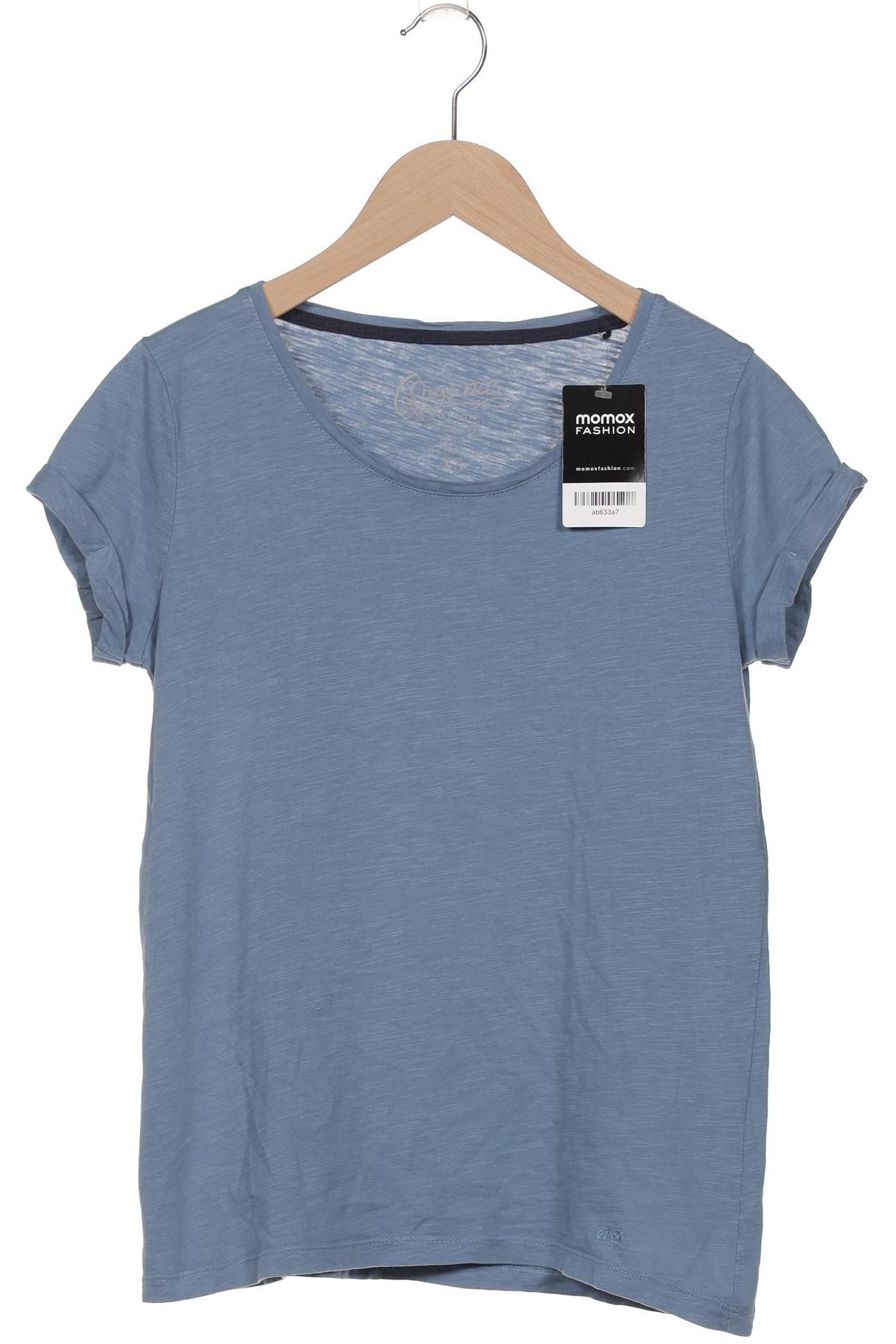 

edc by Esprit Damen T-Shirt, blau, Gr. 34