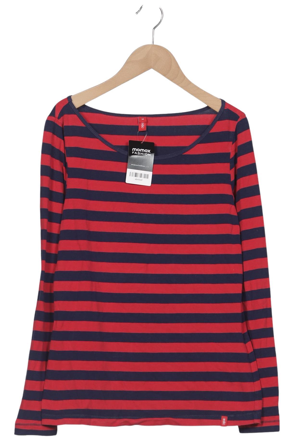 

edc by Esprit Damen Langarmshirt, mehrfarbig, Gr. 38