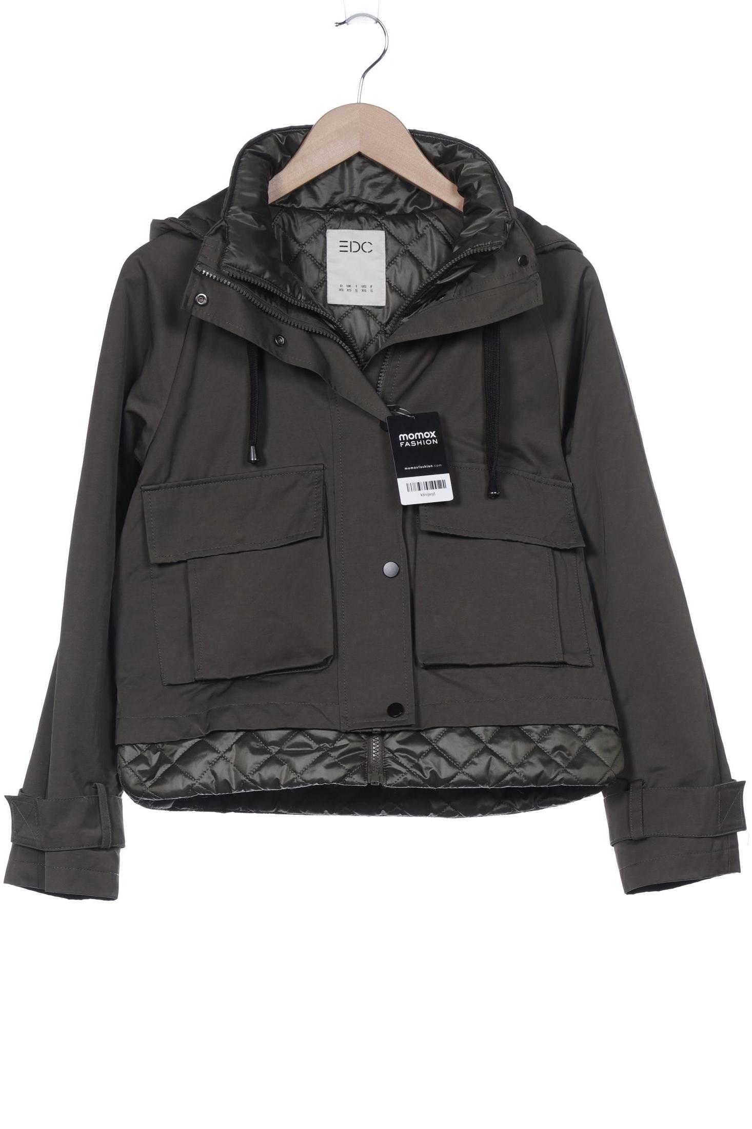 

edc by Esprit Damen Jacke, grün, Gr. 34