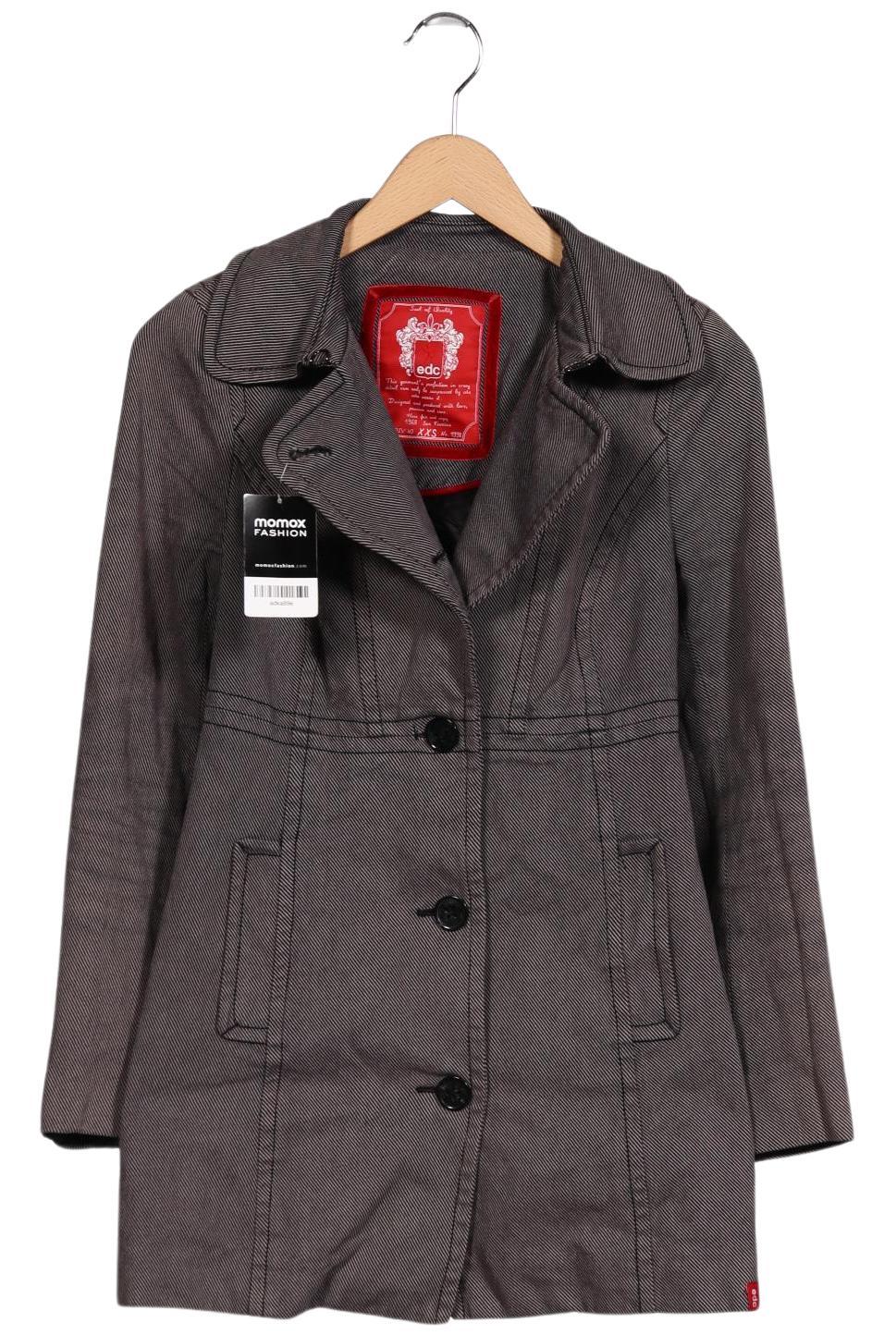 

edc by Esprit Damen Mantel, grau, Gr. 34