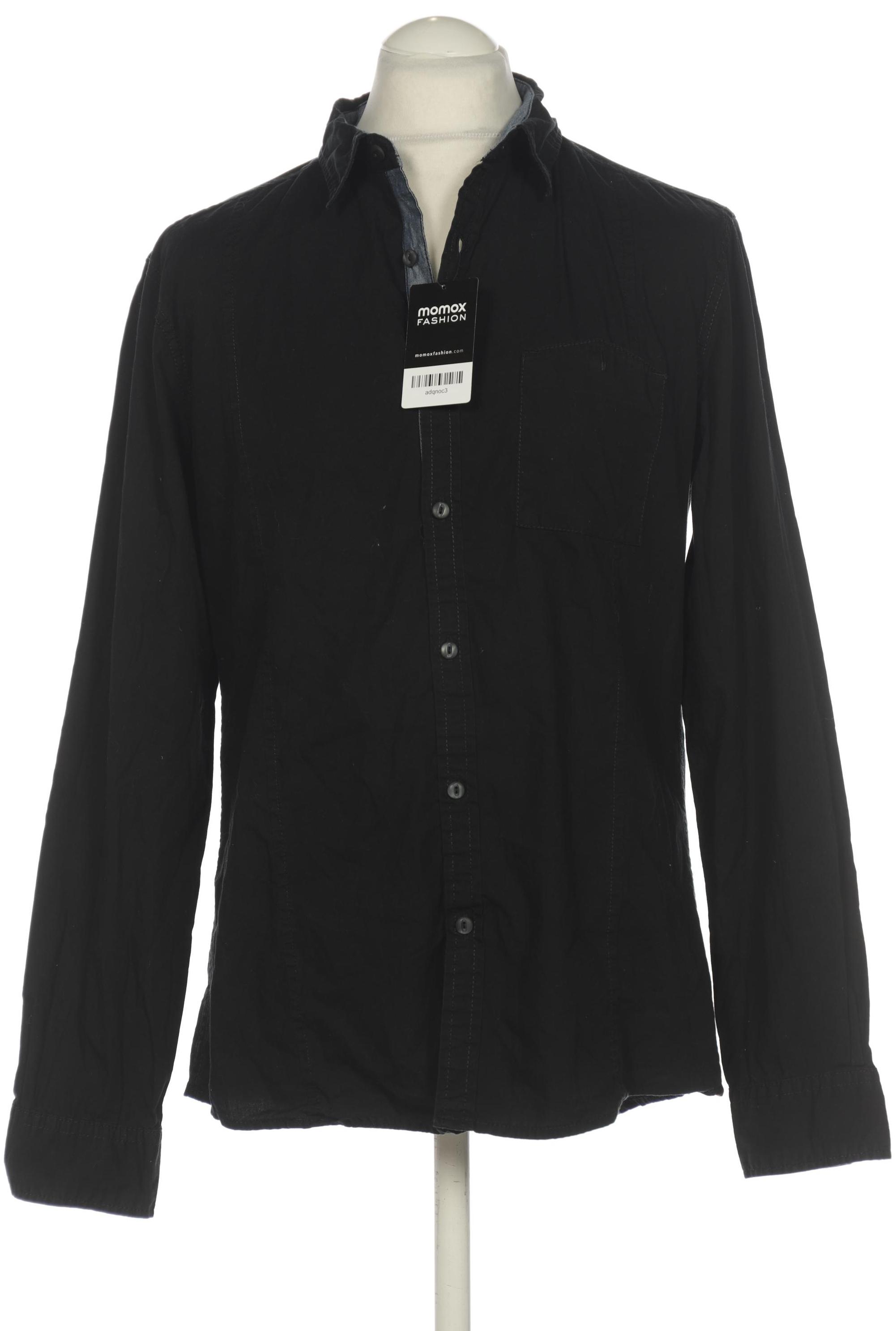 

edc by Esprit Herren Hemd, schwarz