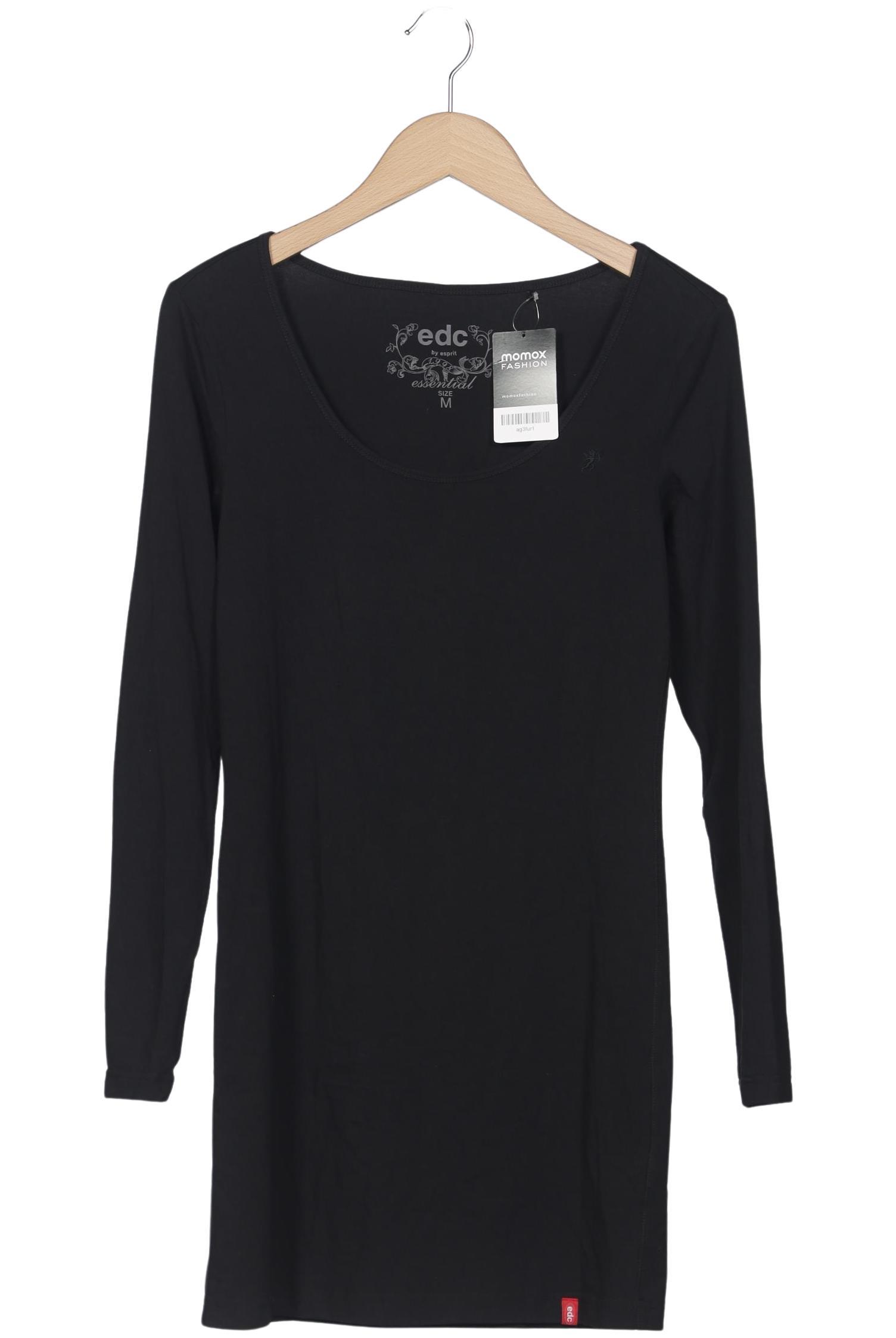 

edc by Esprit Damen Langarmshirt, schwarz, Gr. 38