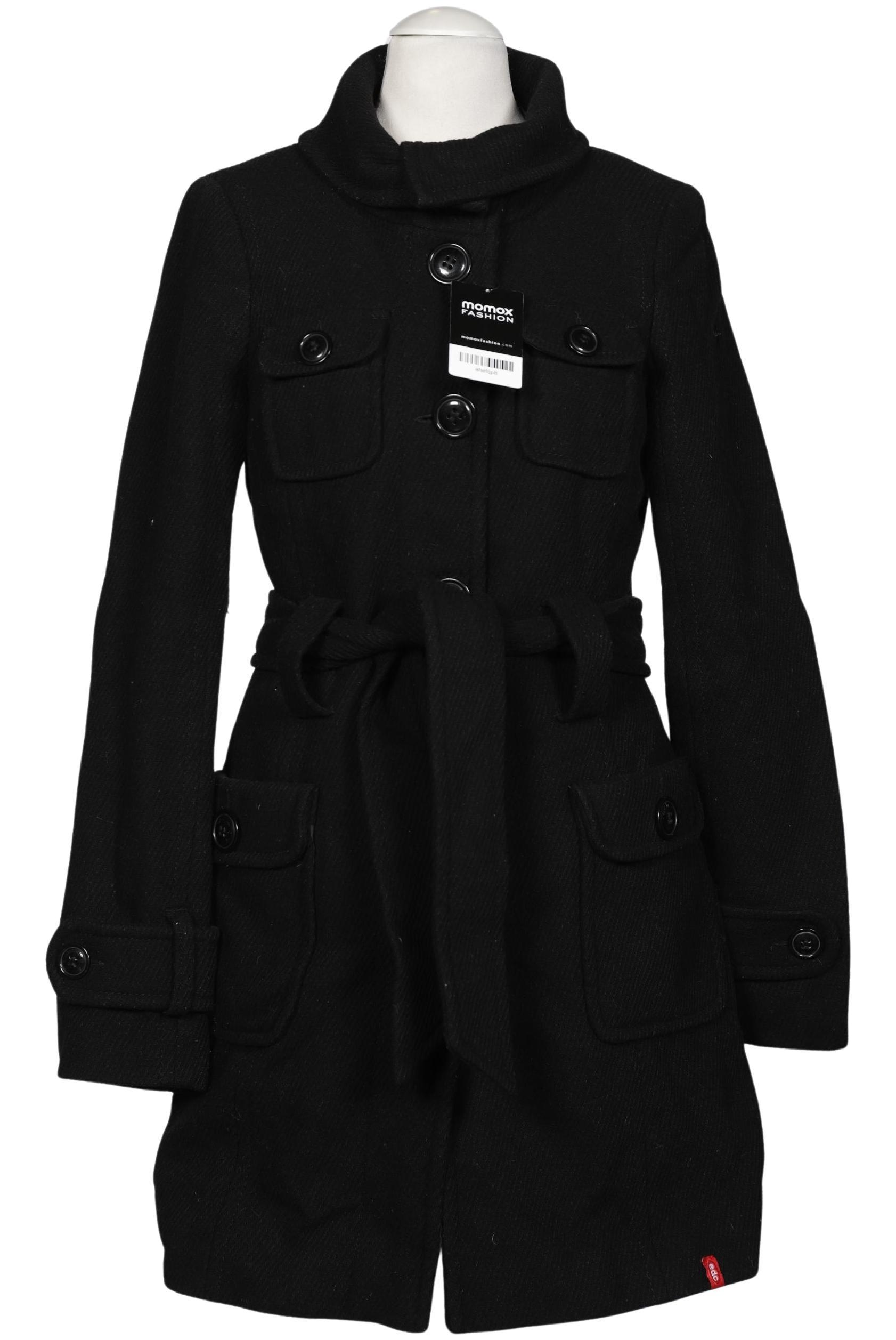 

edc by Esprit Damen Mantel, schwarz, Gr. 34