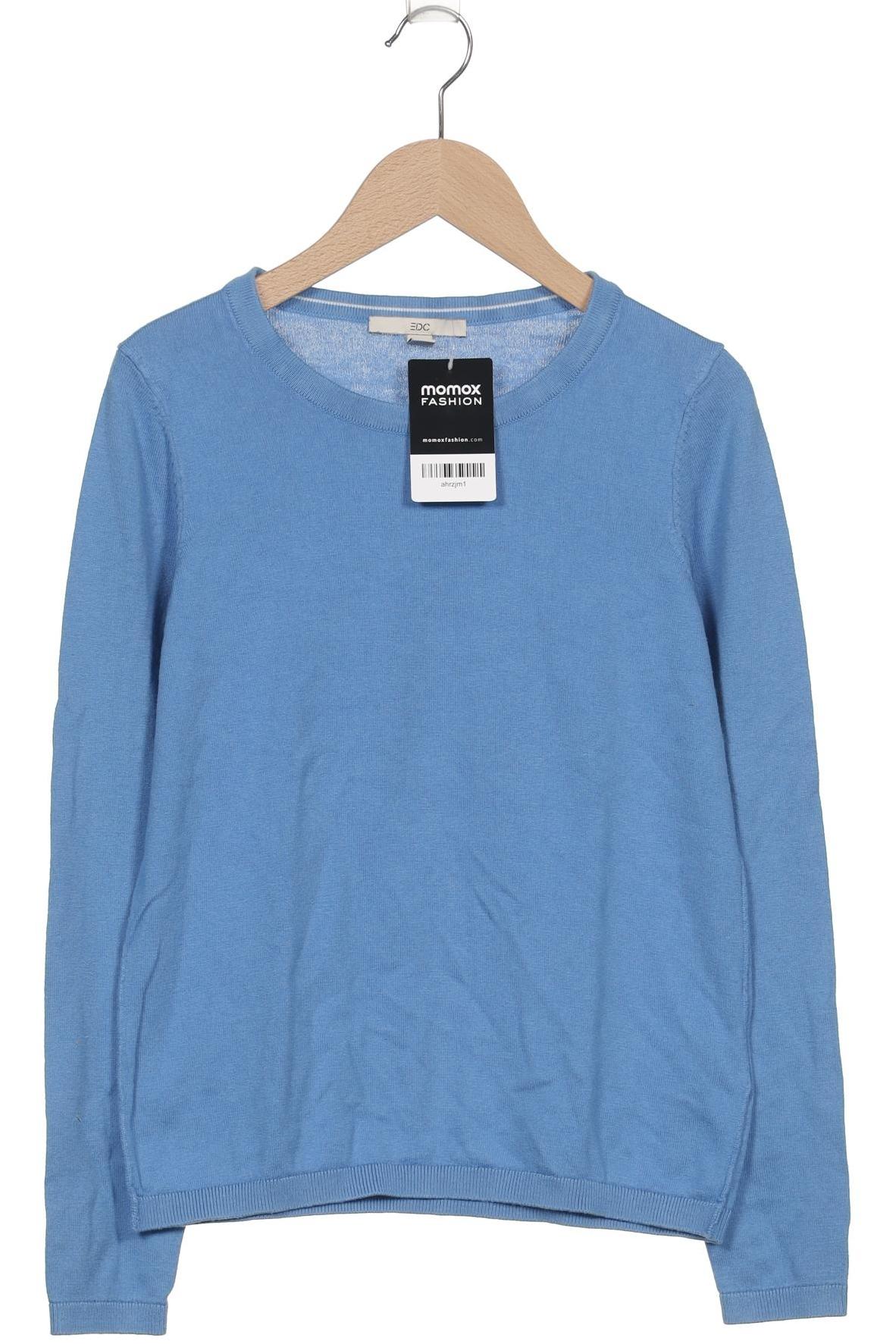 

edc by Esprit Damen Pullover, blau, Gr. 36