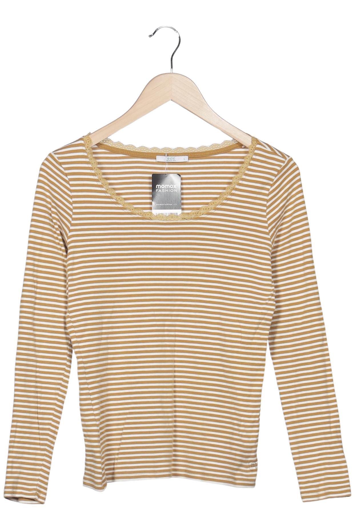 

edc by Esprit Damen Langarmshirt, mehrfarbig, Gr. 42