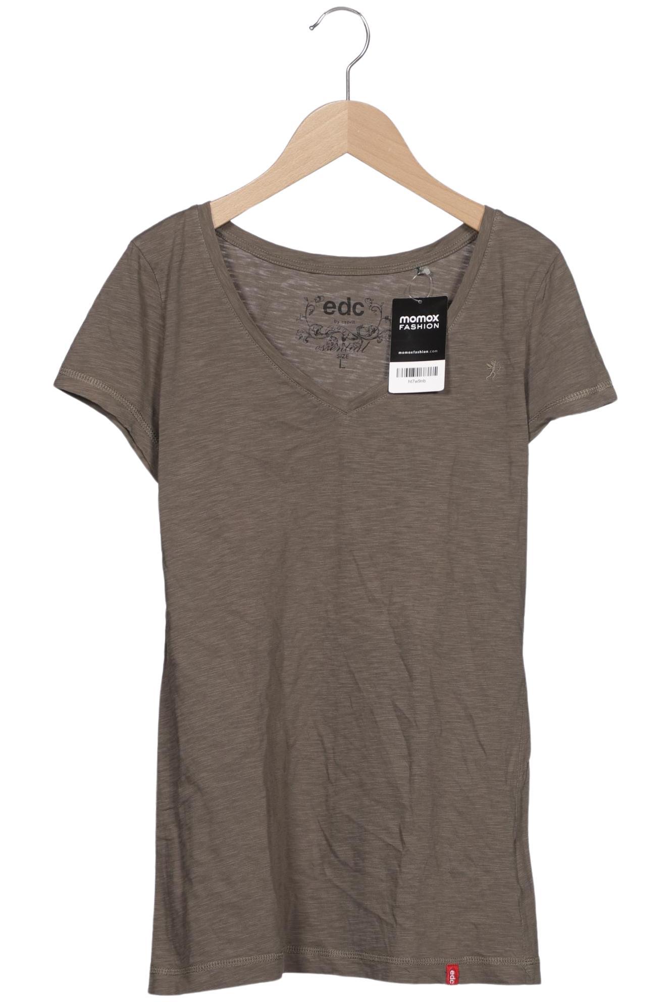 

edc by Esprit Damen T-Shirt, braun, Gr. 42