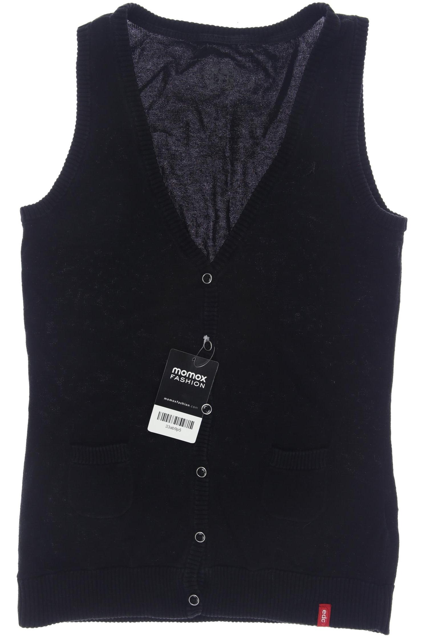

edc by Esprit Damen Weste, schwarz, Gr. 38