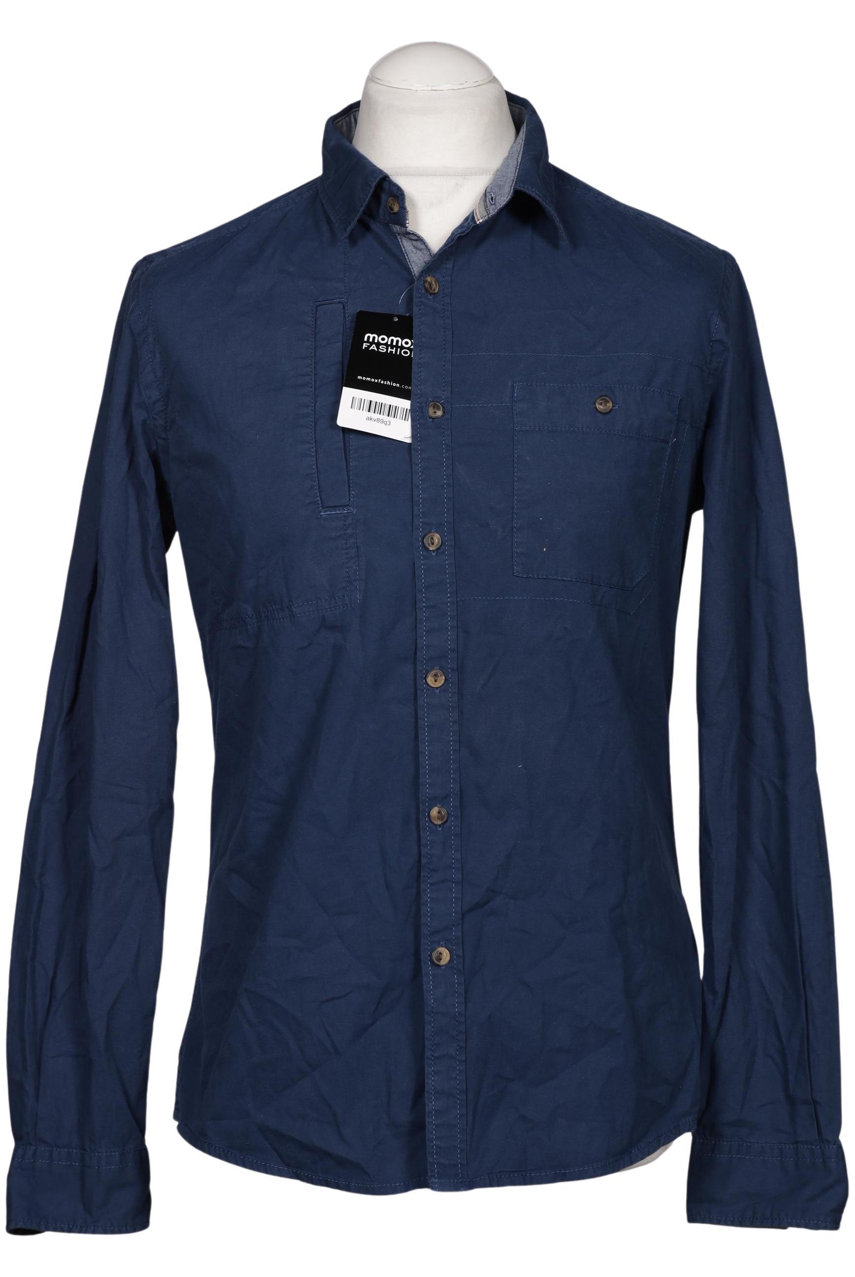 

edc by Esprit Herren Hemd, marineblau, Gr. 48