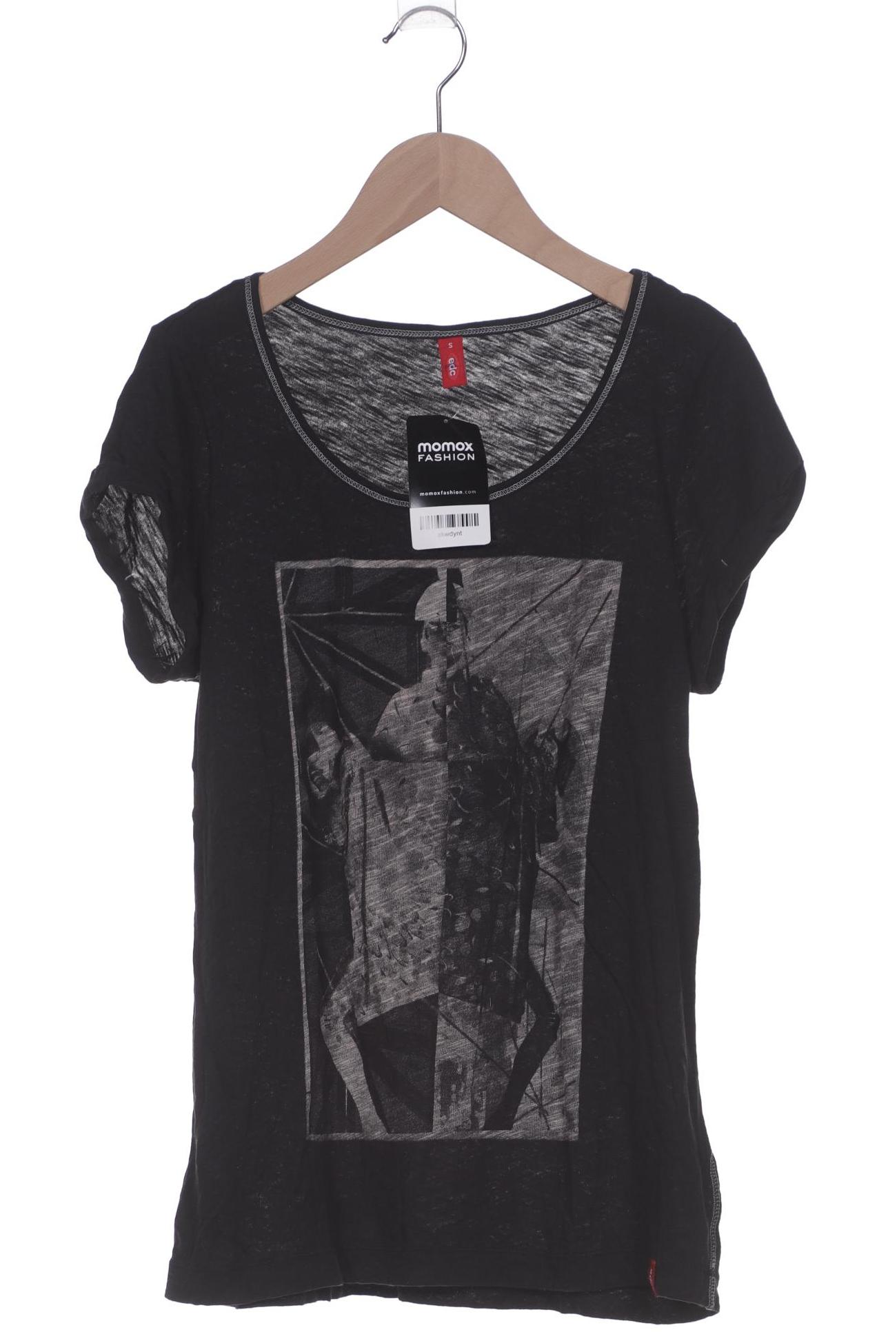 

edc by Esprit Damen T-Shirt, schwarz, Gr. 36