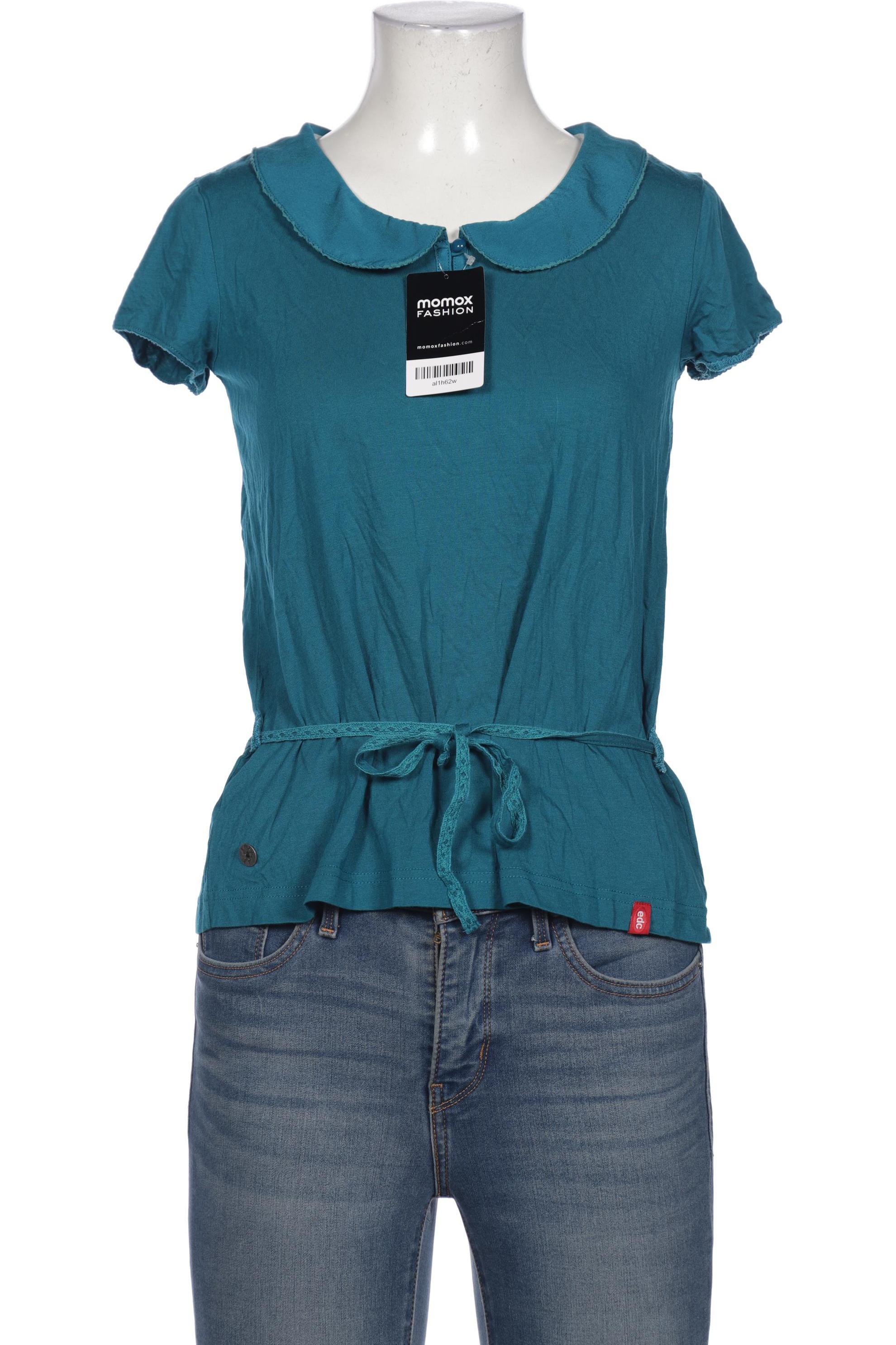

edc by Esprit Damen Bluse, türkis, Gr. 36