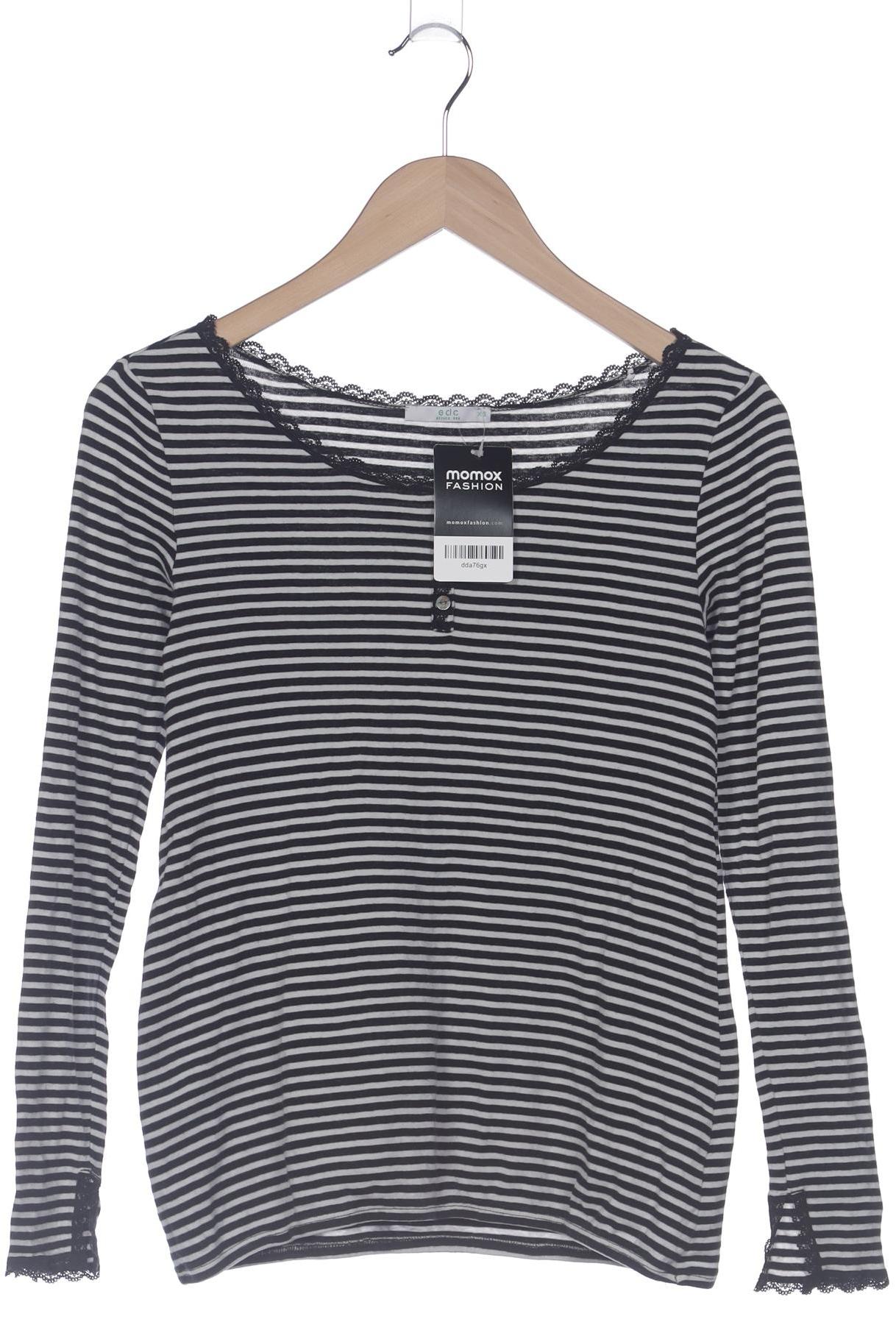 

edc by Esprit Damen Langarmshirt, schwarz, Gr. 34