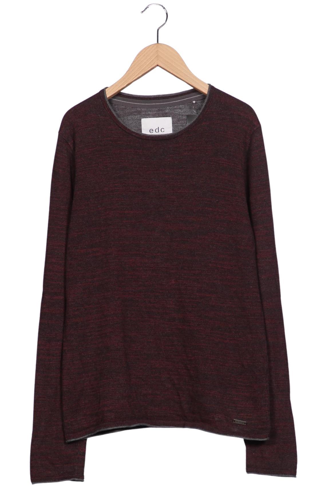 

edc by Esprit Herren Pullover, bordeaux, Gr. 46
