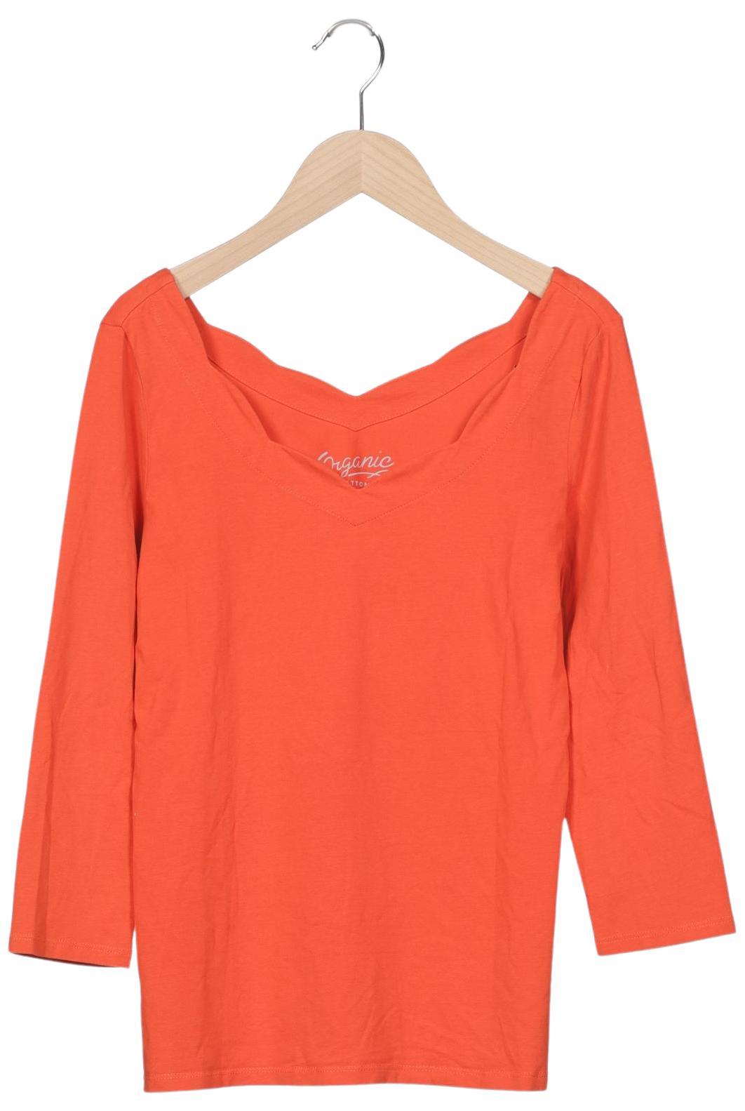 

edc by Esprit Damen Langarmshirt, orange, Gr. 36