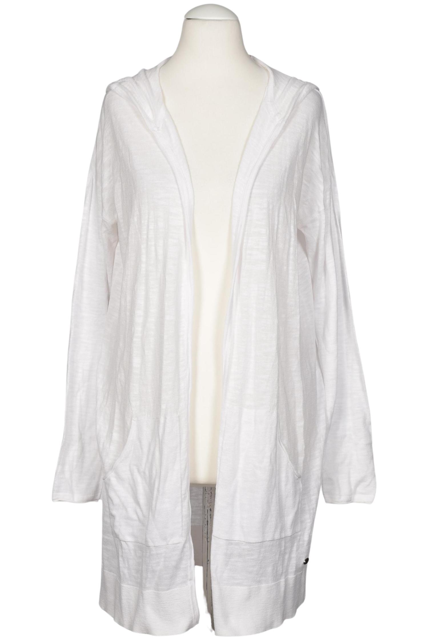 

edc by Esprit Damen Strickjacke, weiß, Gr. 36