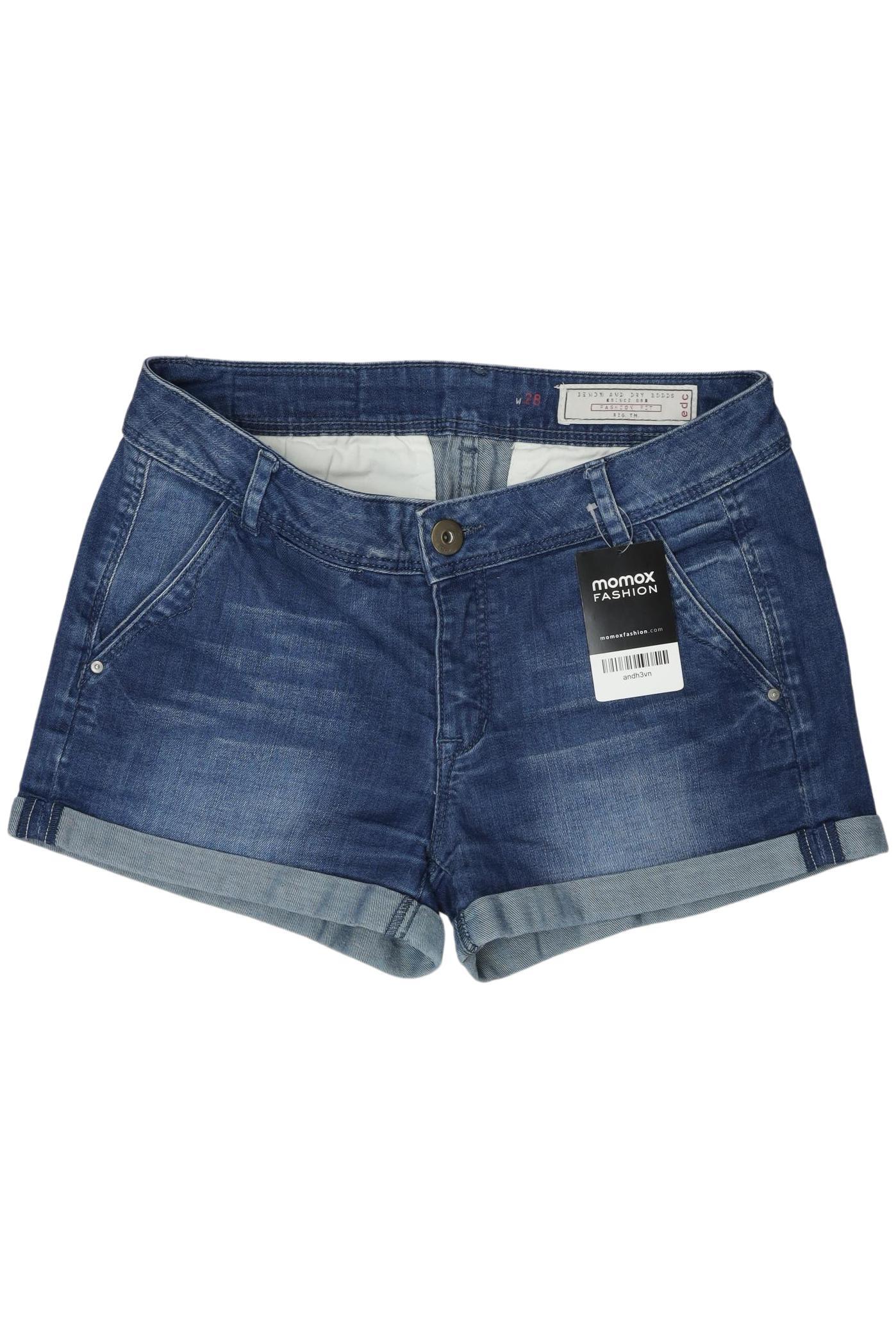 

edc by Esprit Damen Shorts, blau, Gr. 28
