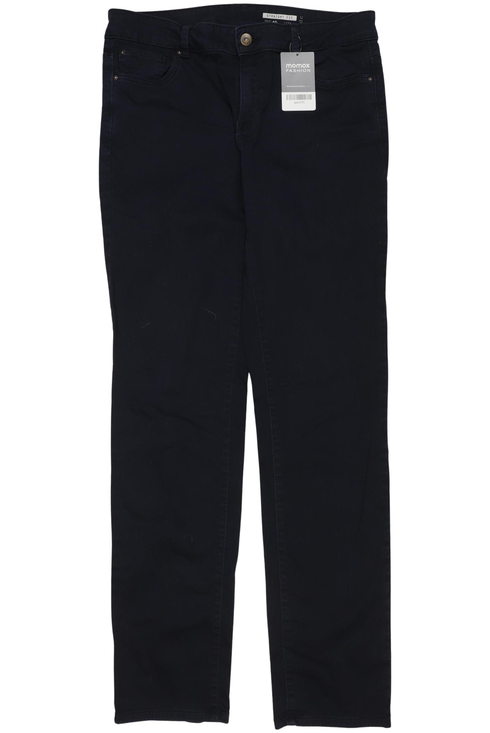 

edc by Esprit Damen Stoffhose, marineblau, Gr. 40