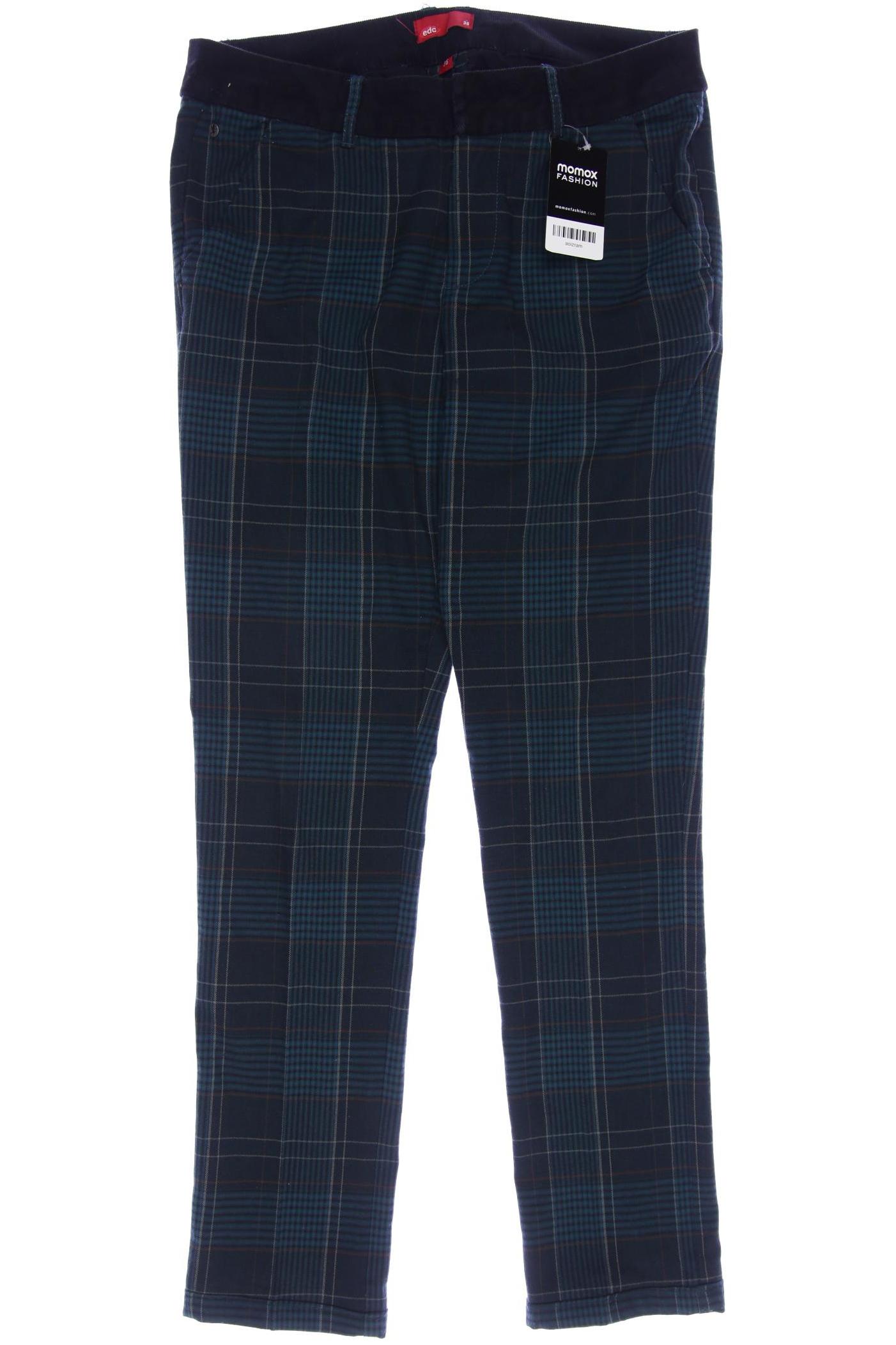 

edc by Esprit Damen Stoffhose, türkis, Gr. 36