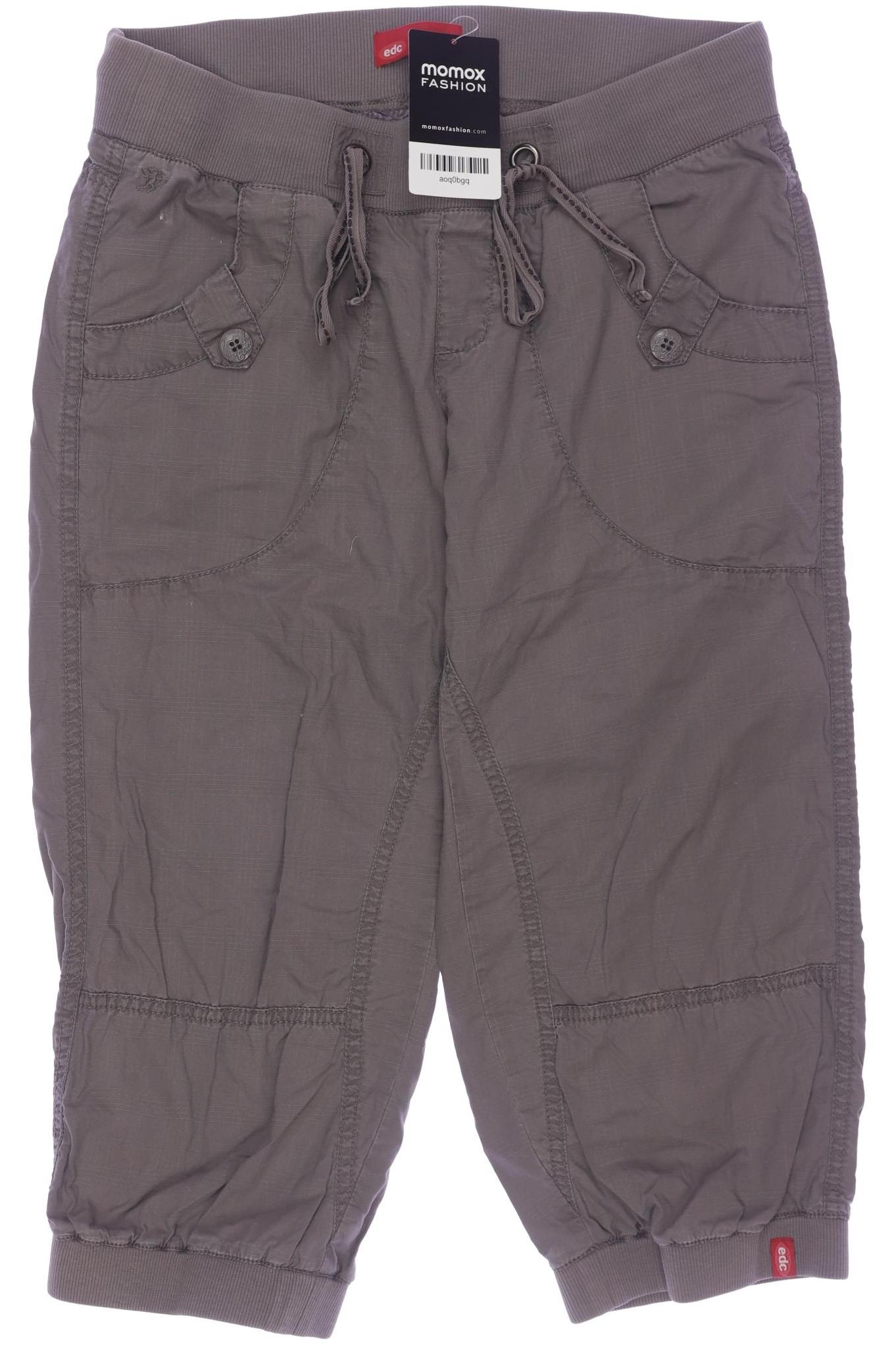 

edc by Esprit Damen Stoffhose, grau, Gr. 34
