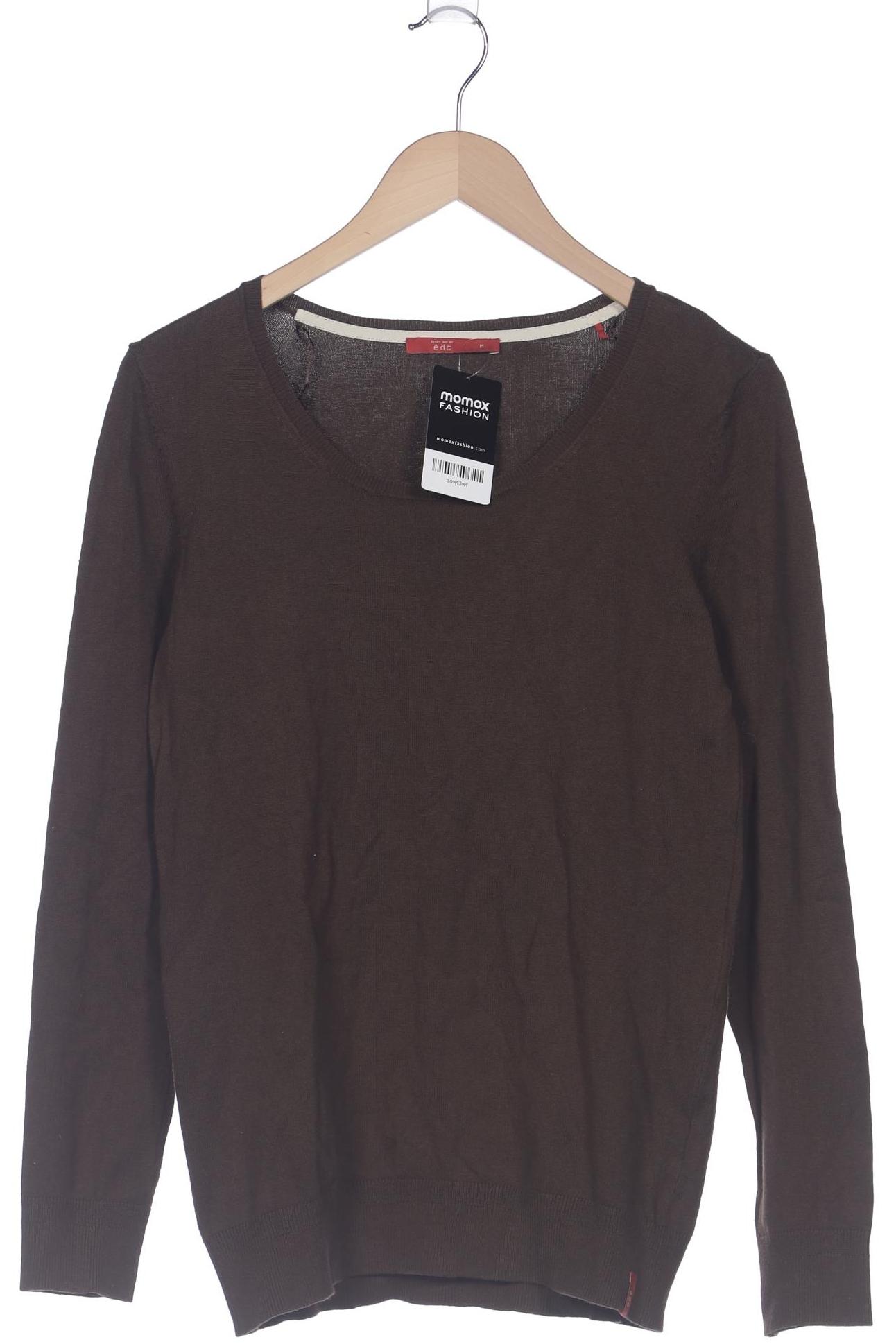 

edc by Esprit Damen Pullover, braun, Gr. 38