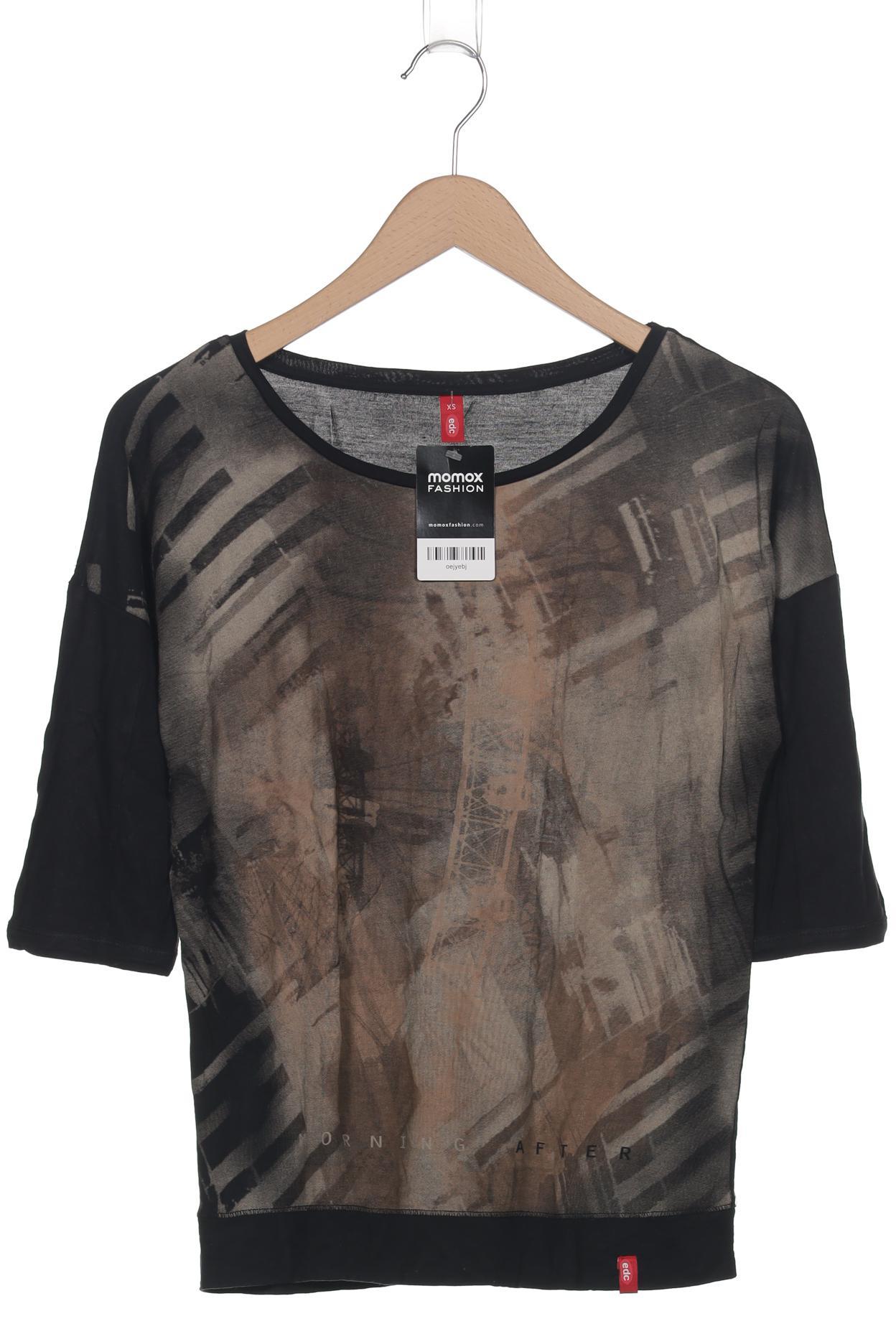 

edc by Esprit Damen Langarmshirt, braun, Gr. 34