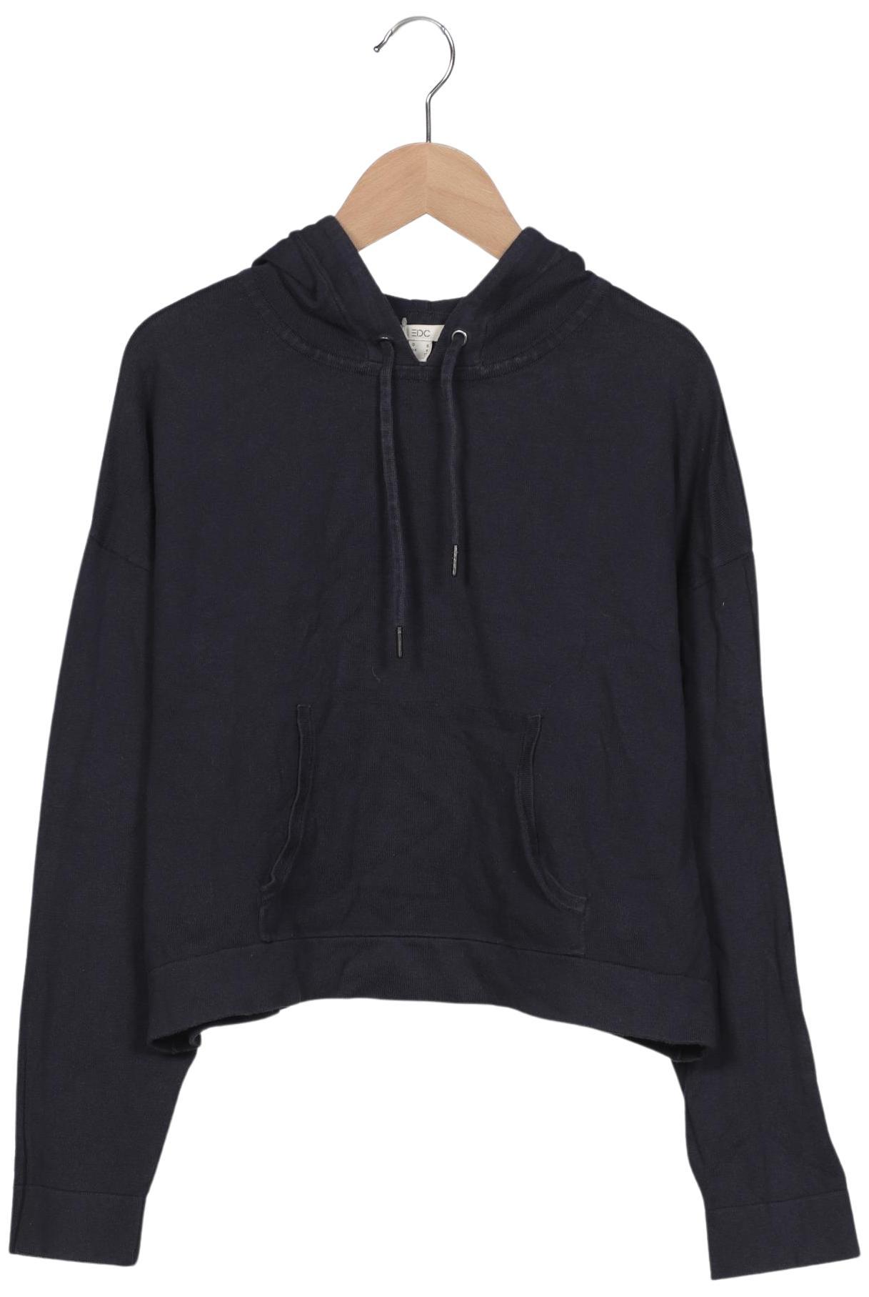 

edc by Esprit Damen Kapuzenpullover, marineblau, Gr. 36