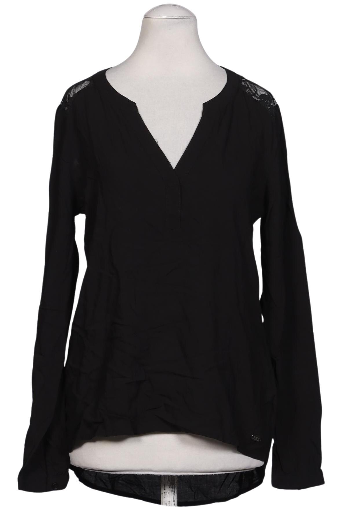 

edc by Esprit Damen Bluse, schwarz, Gr. 34
