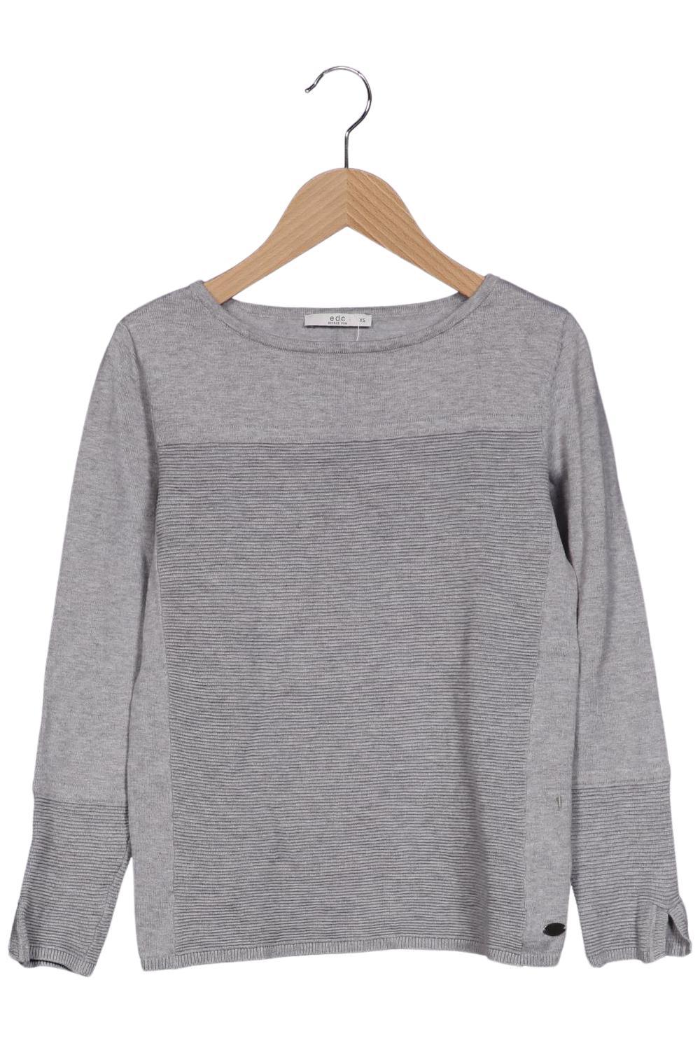 

edc by Esprit Damen Pullover, grau, Gr. 34