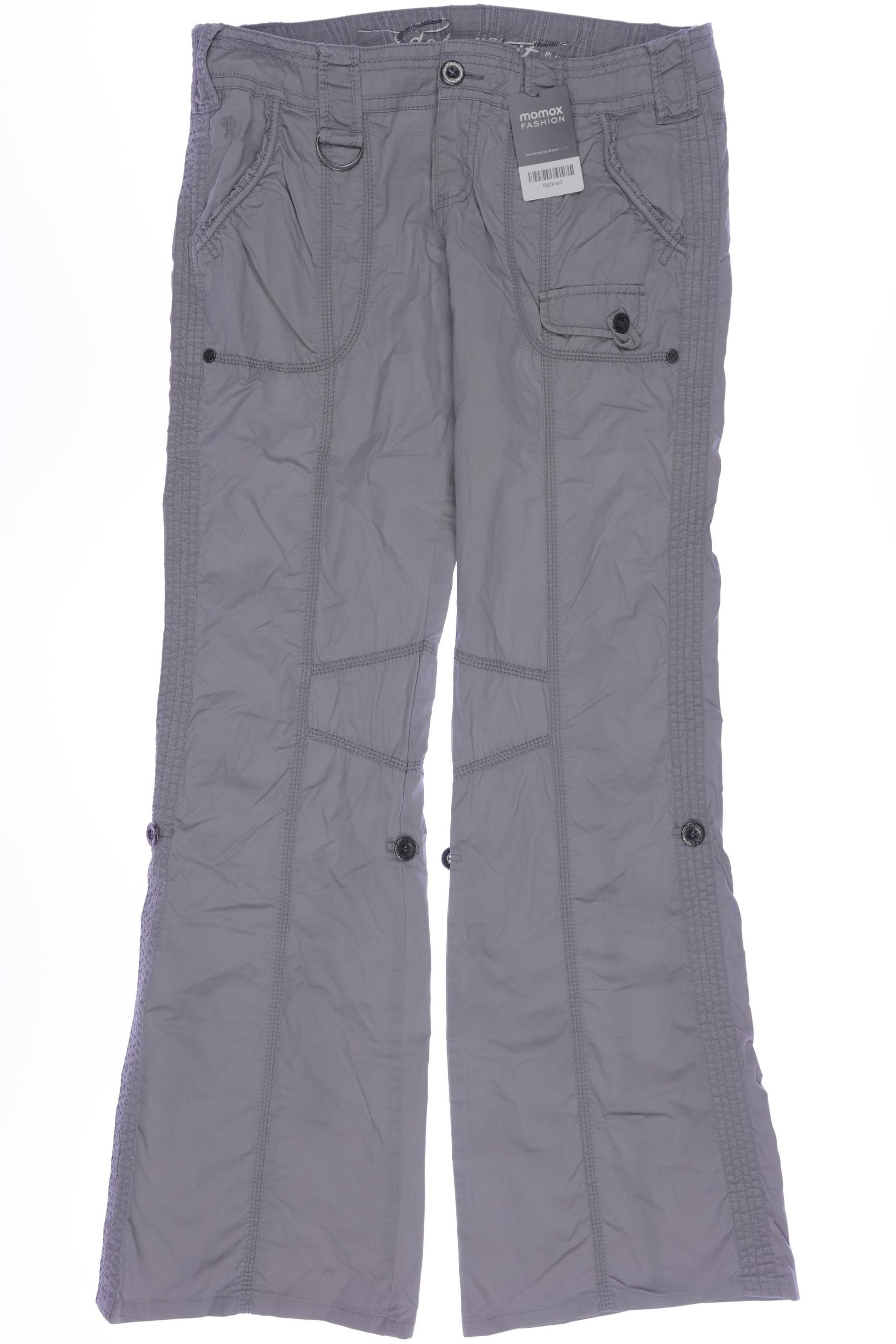 

edc by Esprit Damen Stoffhose, grau, Gr. 40