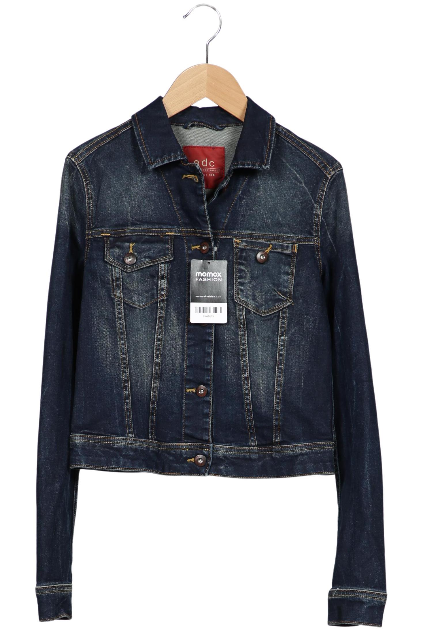 

edc by Esprit Damen Jacke, marineblau, Gr. 34