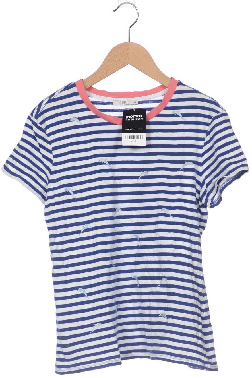 

edc by Esprit Damen T-Shirt, blau, Gr. 38