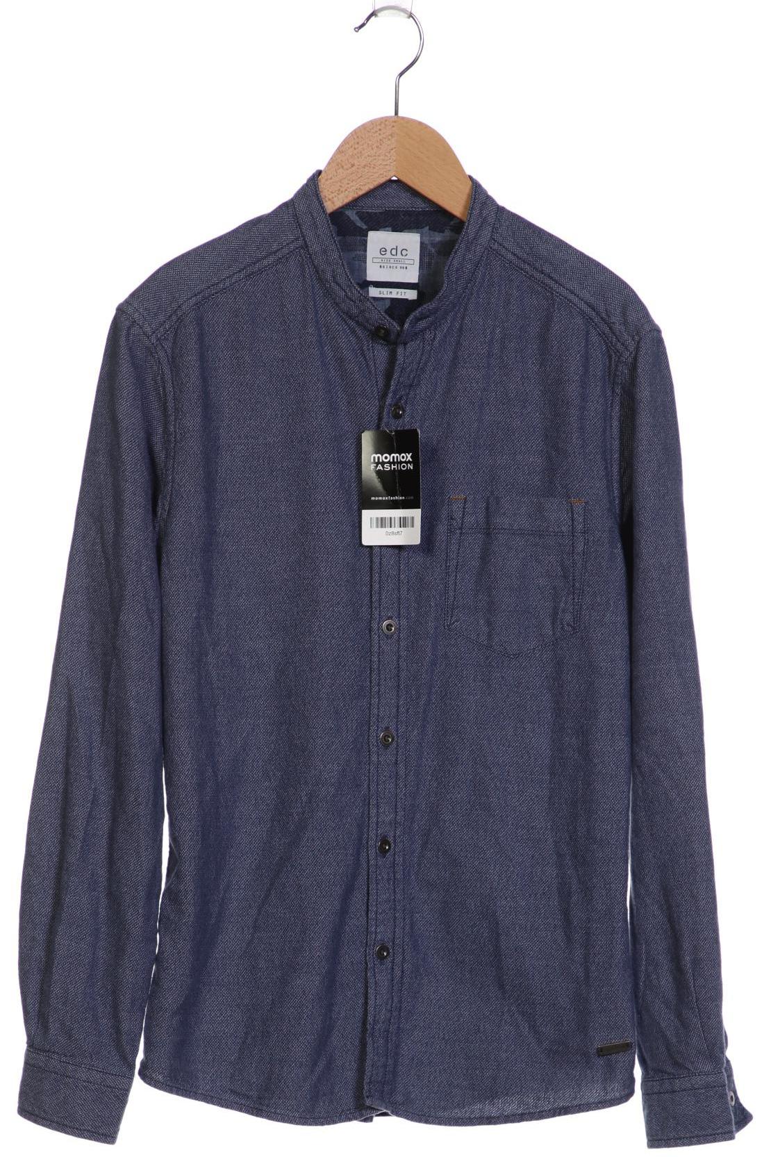 

edc by Esprit Herren Hemd, blau, Gr. 42