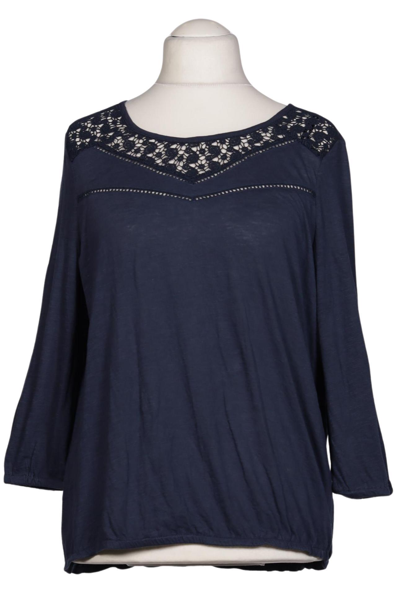 

edc by Esprit Damen Bluse, marineblau, Gr. 44