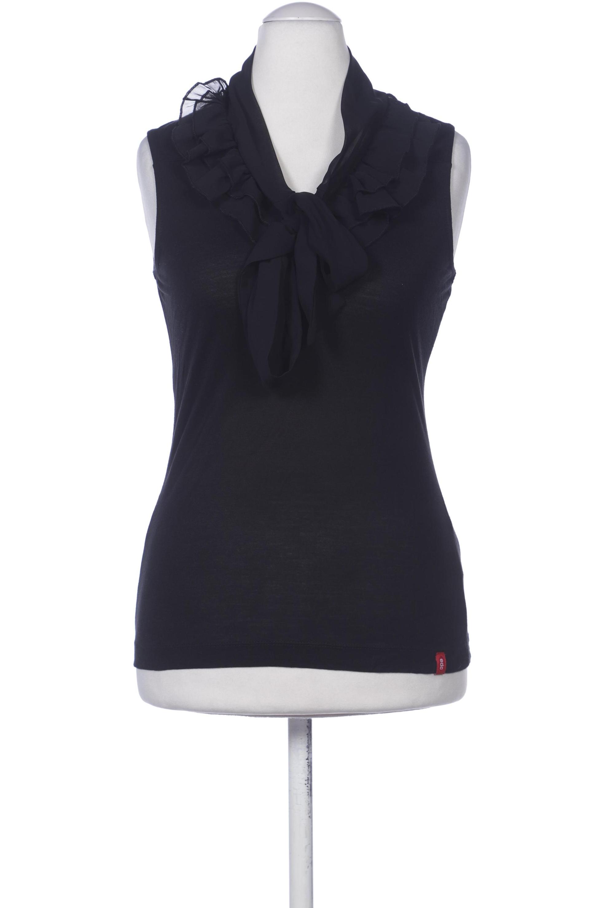 

edc by Esprit Damen Top, schwarz, Gr. 34