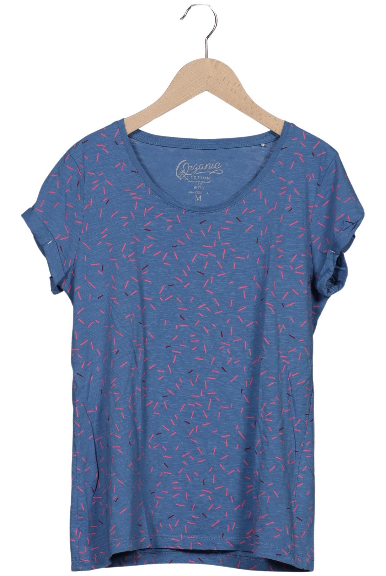 

edc by Esprit Damen T-Shirt, blau, Gr. 38