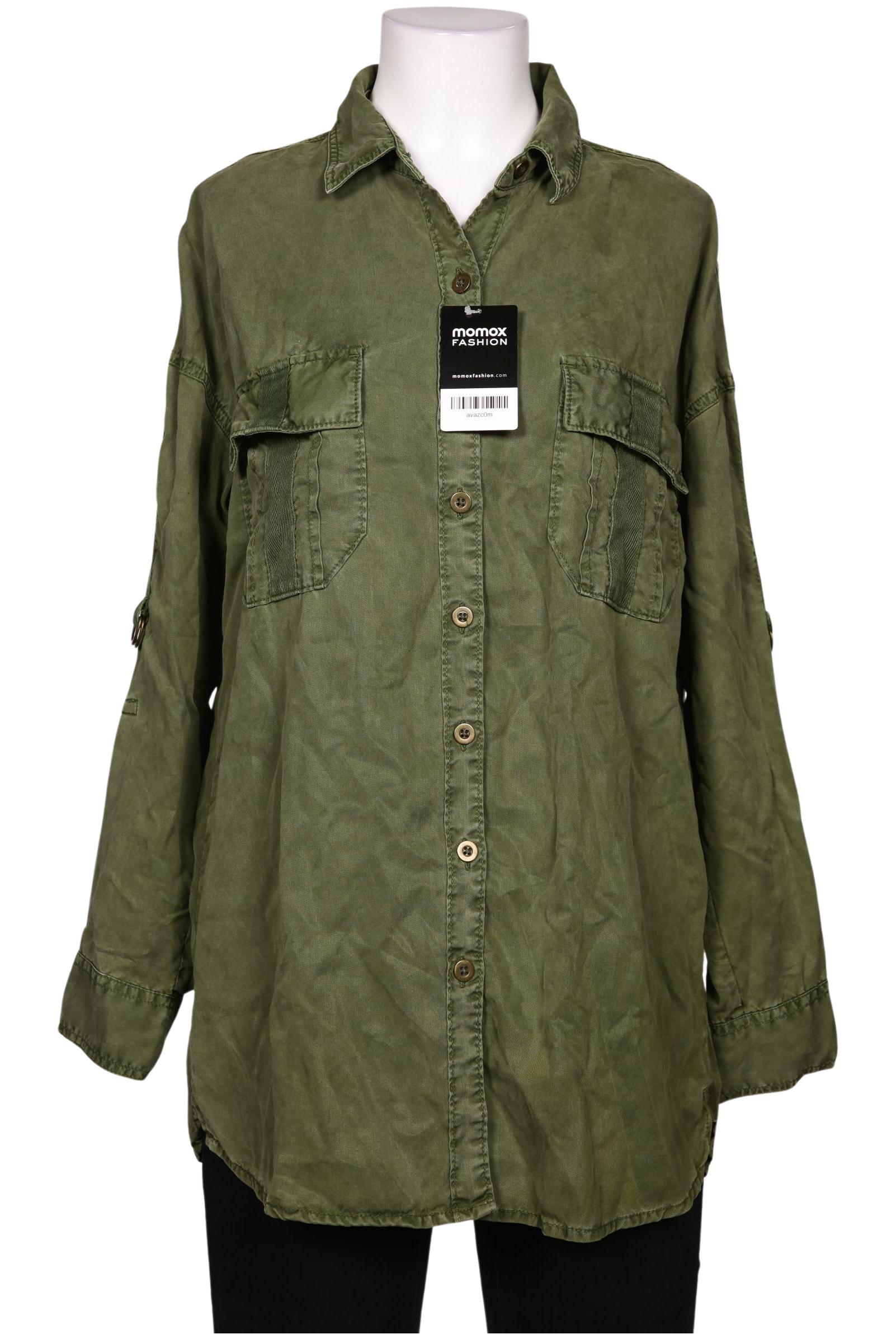 

edc by Esprit Damen Bluse, grün, Gr. 34